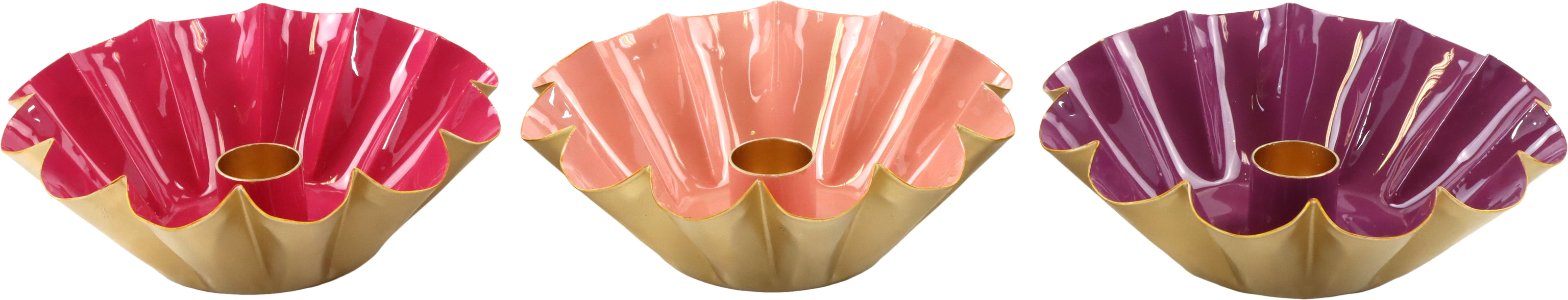 5040 KERZENSCHALEN BERRY  S/3