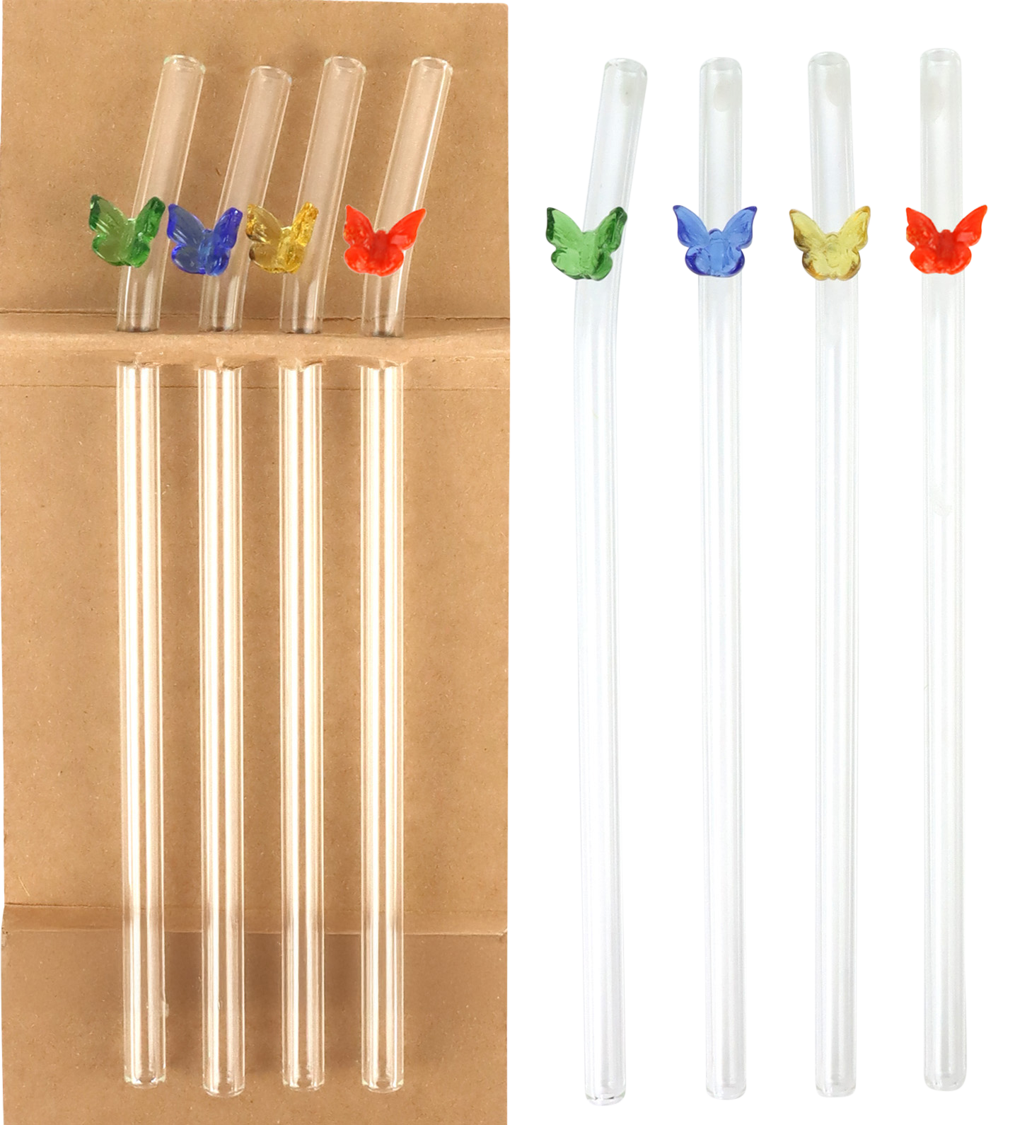 5054 PAILLES EN VERRE BUTTERFLY  4P