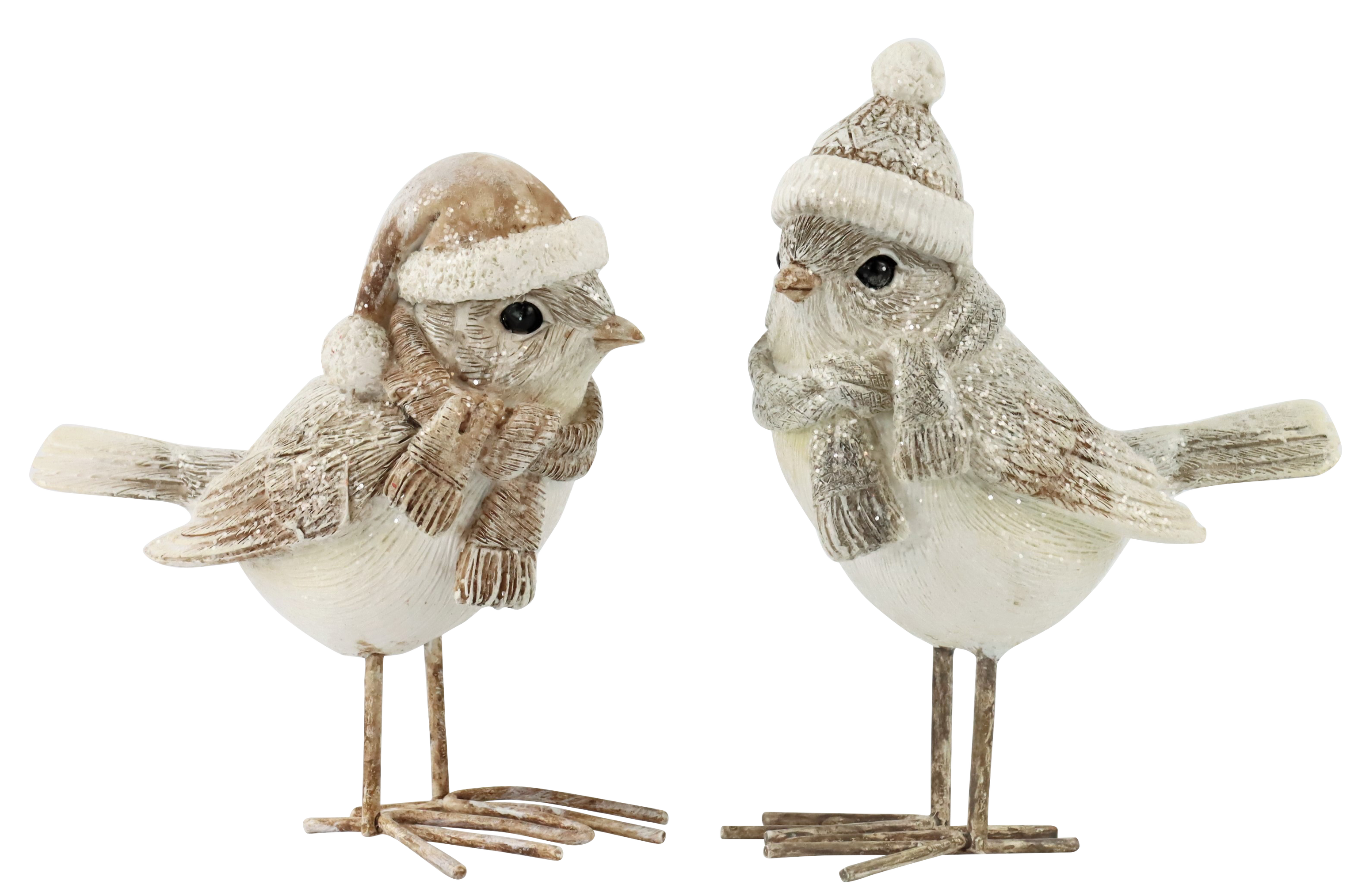 5122 FIGURINES  OISEAUX DES NEIGES  2P