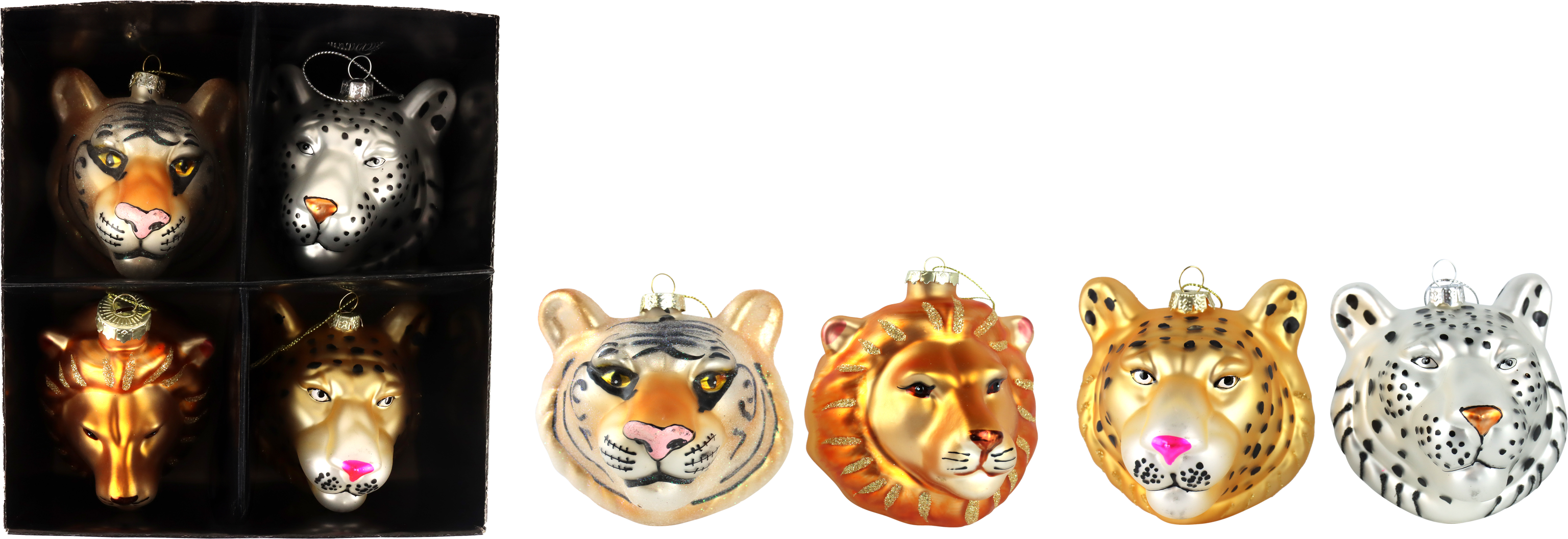 5177 BIJOUX EN VERRE WILD LIFE  4P