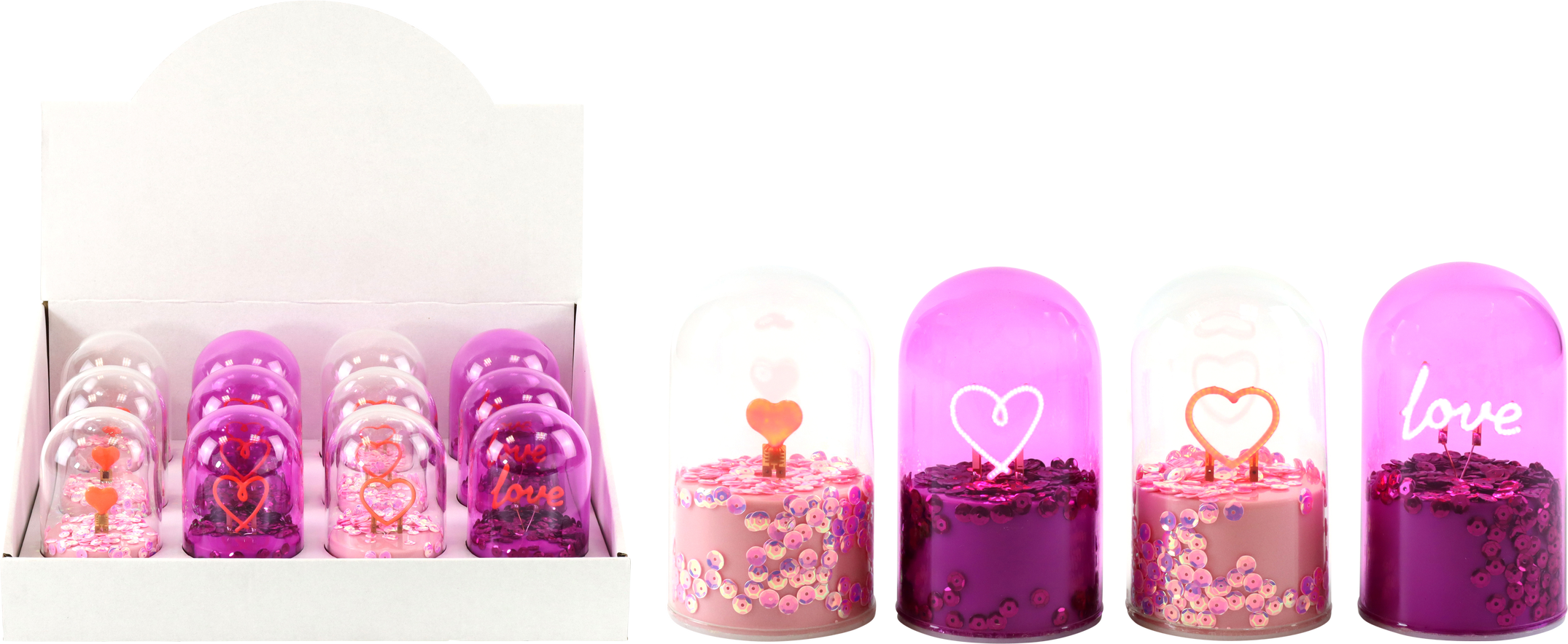 5202 LED-DISPLAYBOX LOVE LIGHTS  S/12