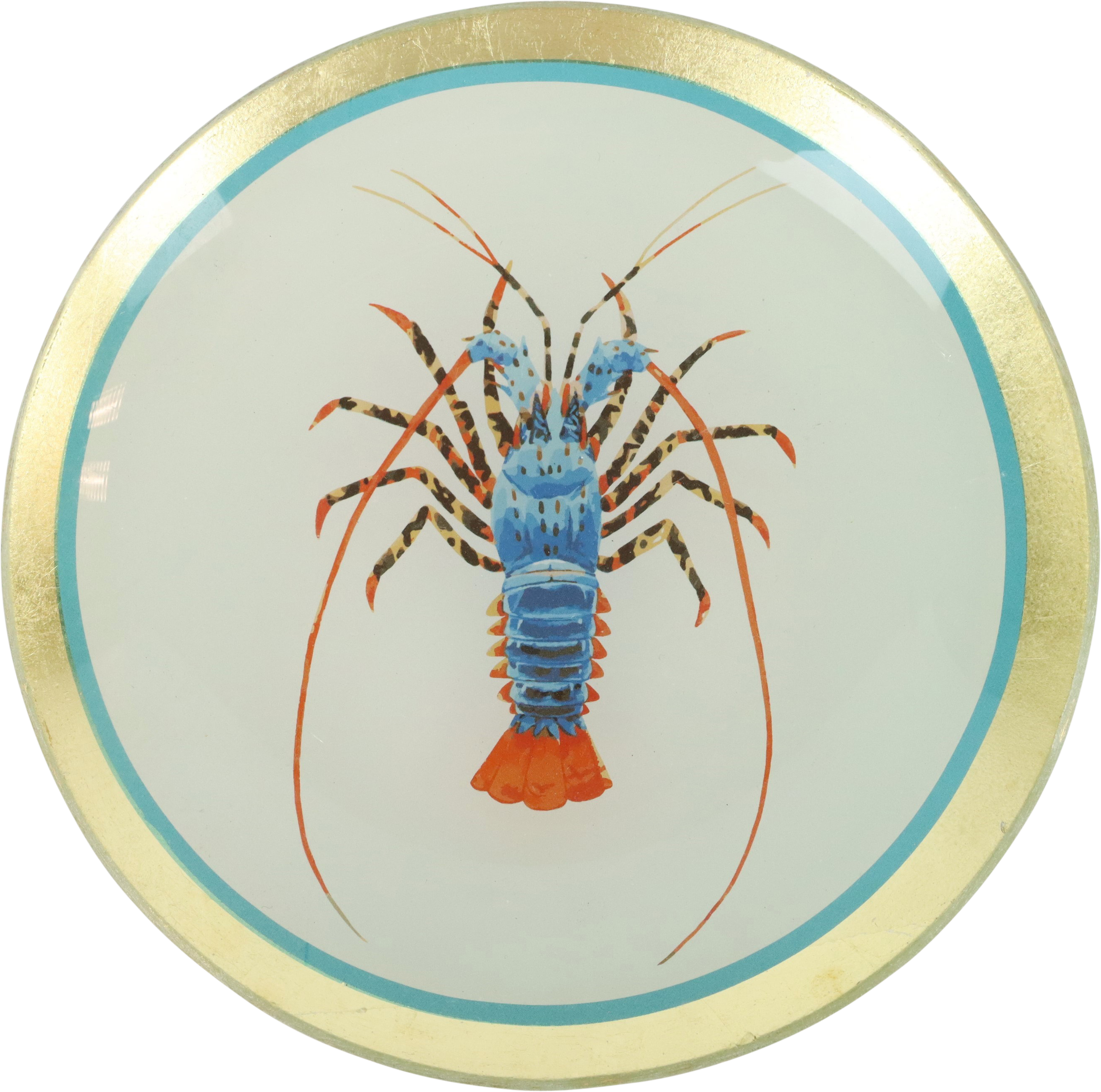 5259 ASSIETTE EN VERRE  LOBSTER