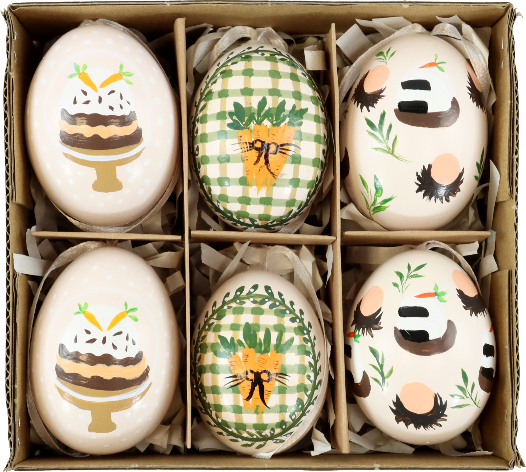 5322 EIERKISTE CARROT CAKE  S/6