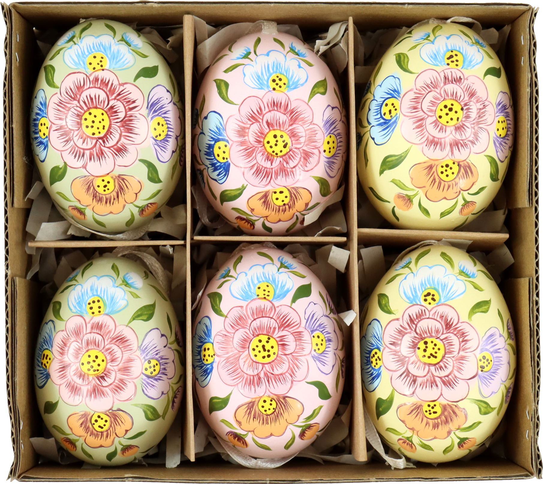 5329 EIERKISTE FOLK BLOOM  S/6