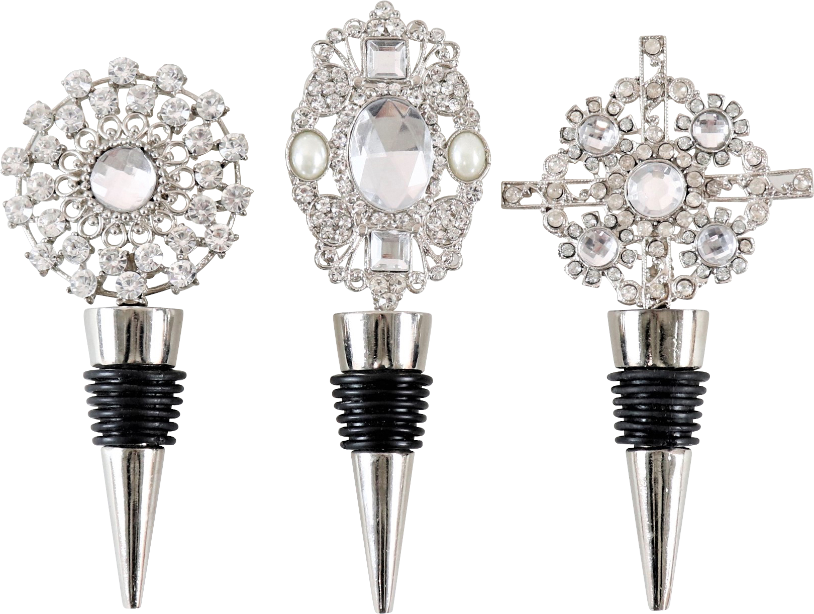 5551 WINE STOPPERS CRISTALLO  S/3