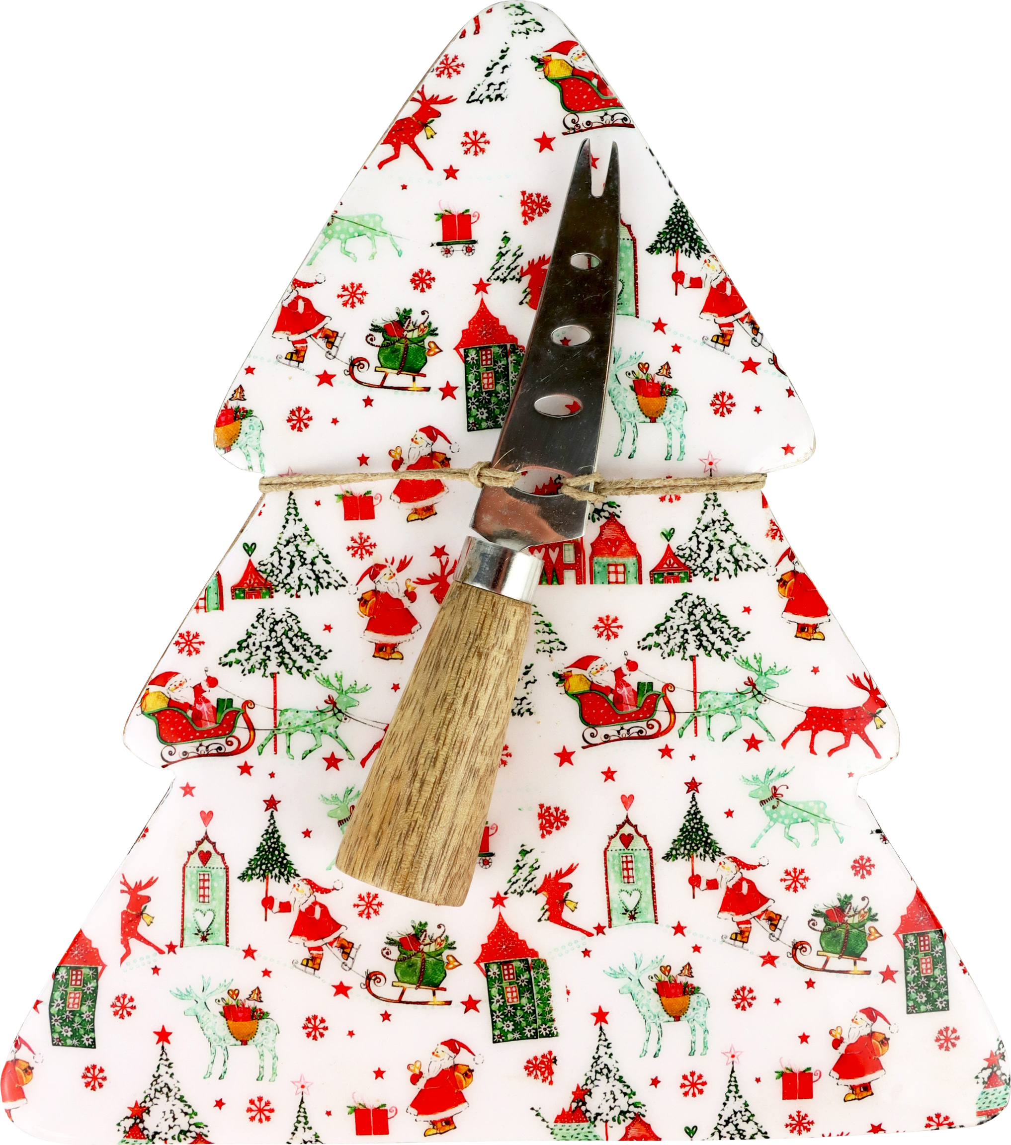 5669 PLANCHE EN BOIS  HOLLY &amp; SNOW  2P