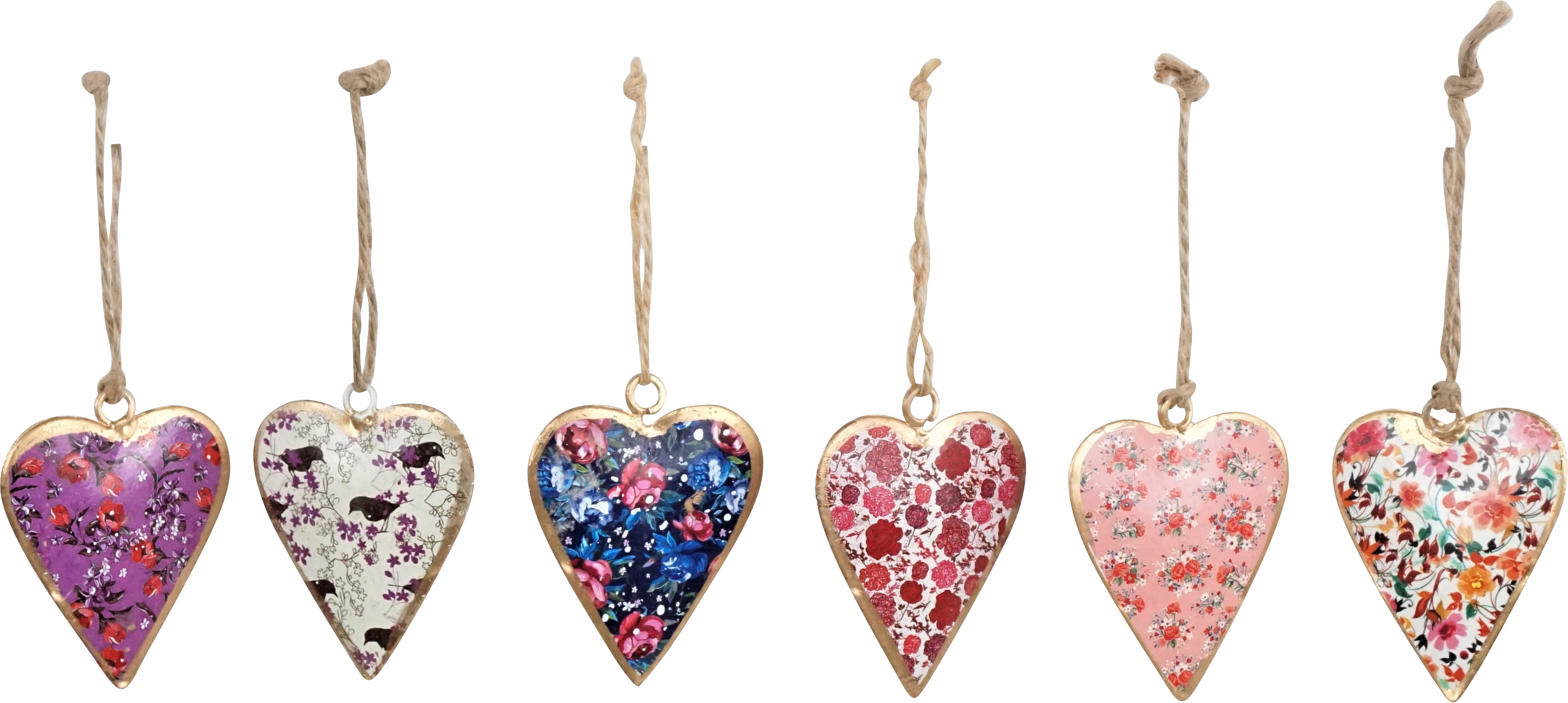 5881 HANGERS HEART  S/6