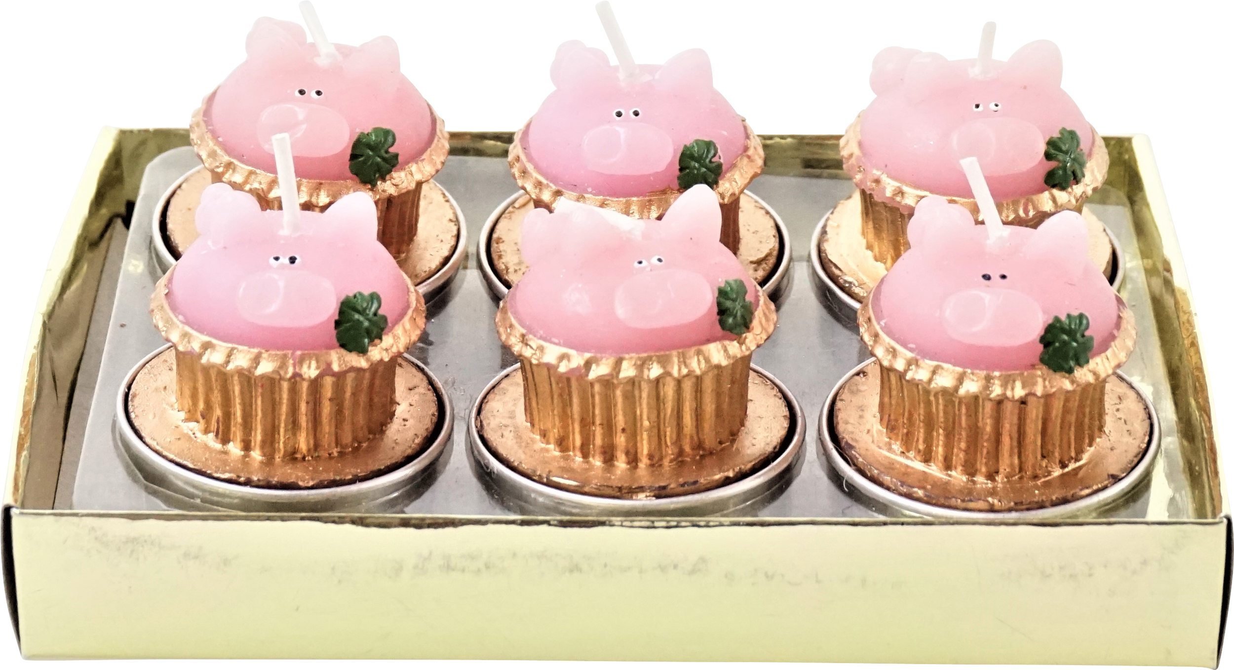 5911 TEELICHTER GLÜCKSSCHWEIN  S/6