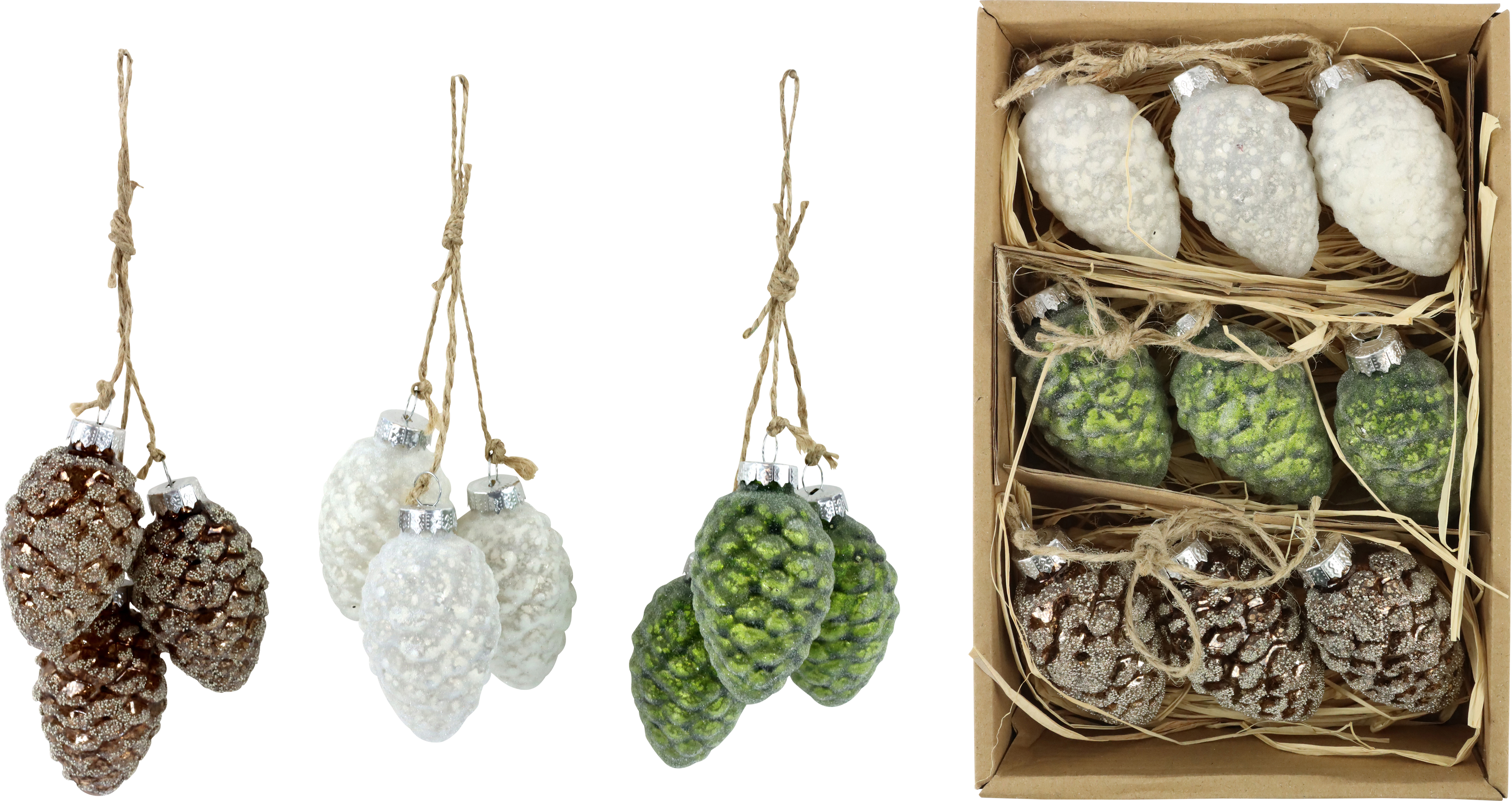 6273 TRIO DE GUIRLANDES POMMES  3P