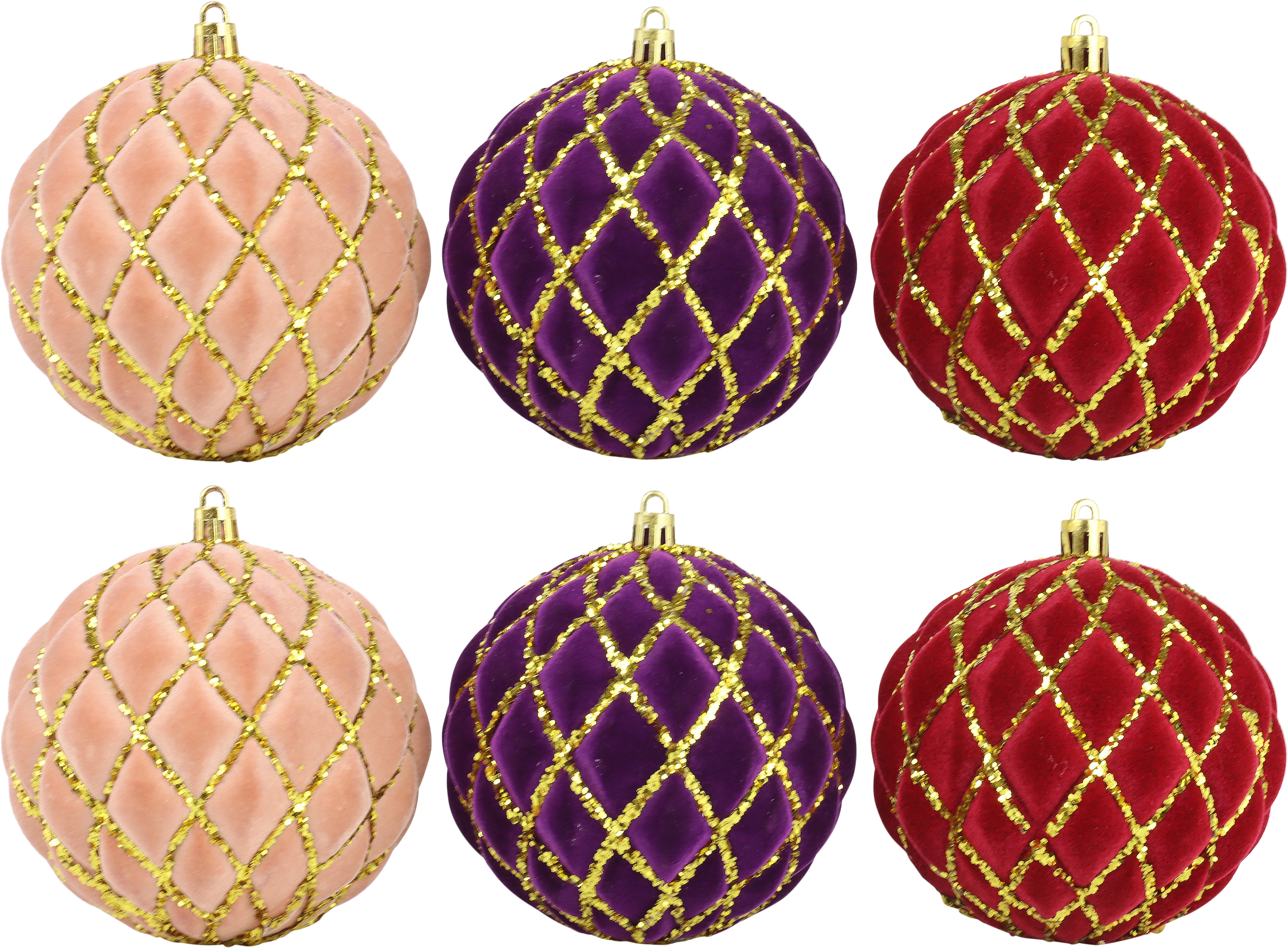 6387 SAMTKUGELN VELVET GLOW  S/6