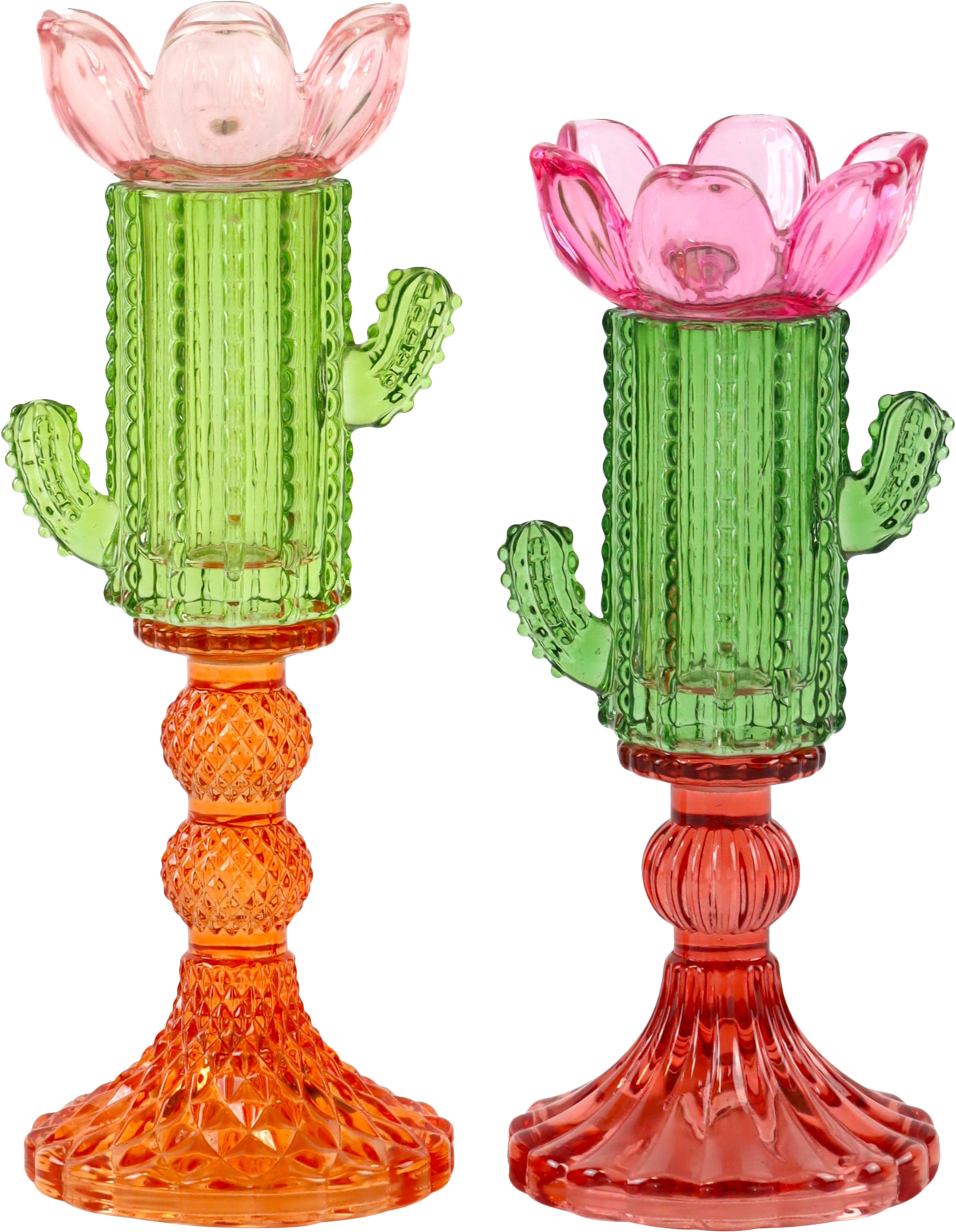 6407 LEUCHTER CHARMING CACTUS  S/2