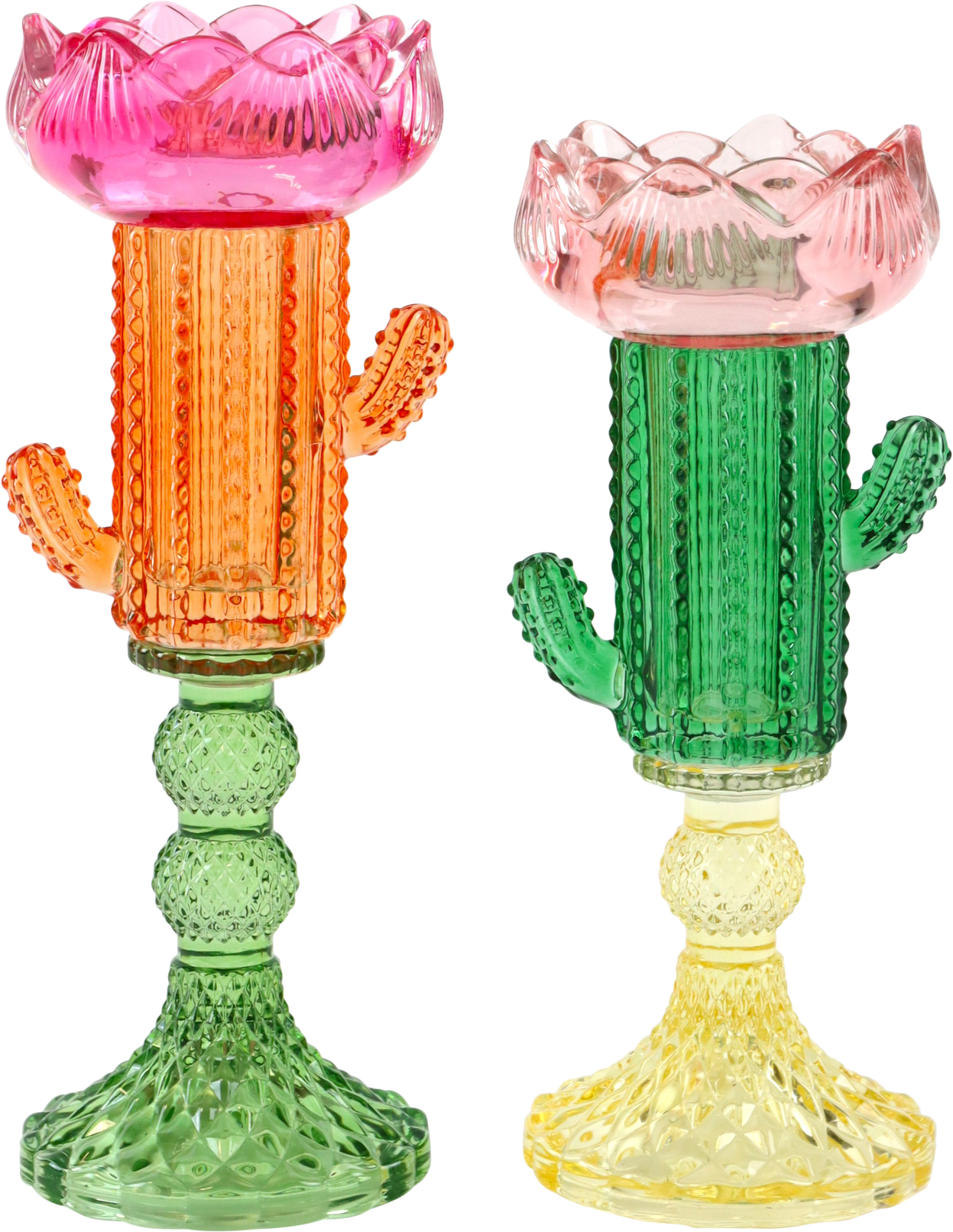 6410 LEUCHTER CHARMING CACTUS  S/2