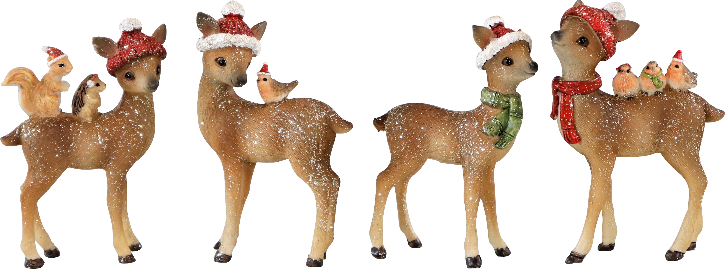 6457 CHRISTMAS BAMBIS S/4