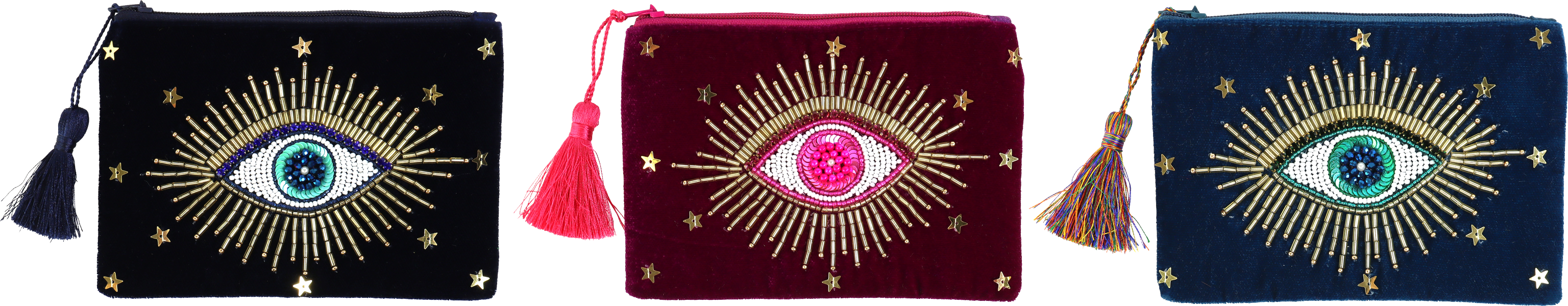 6520 COSMETIC BAGS CHARMING EYES  S/3