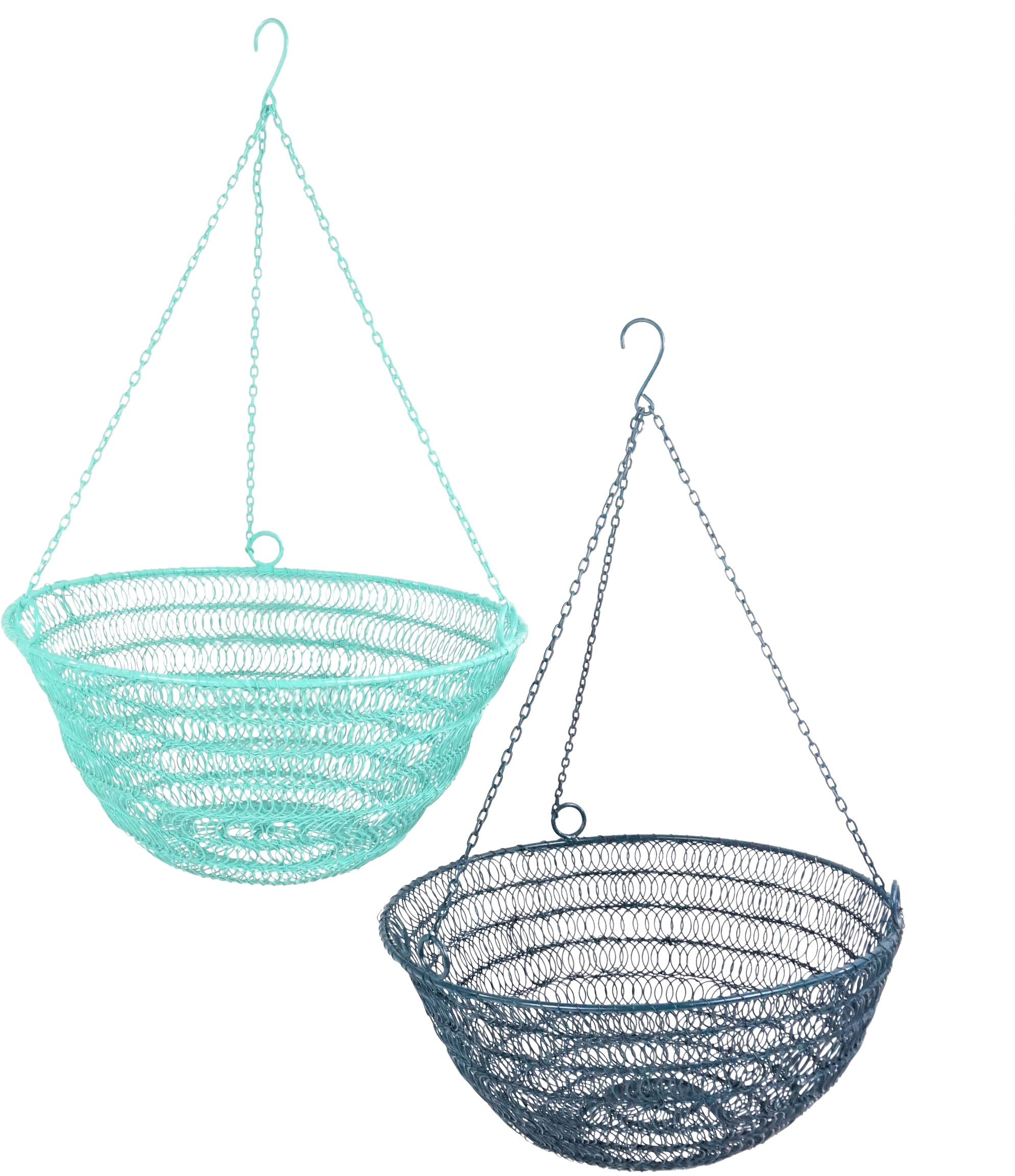 6562 HANGING BOWL SANTORIN  S/2