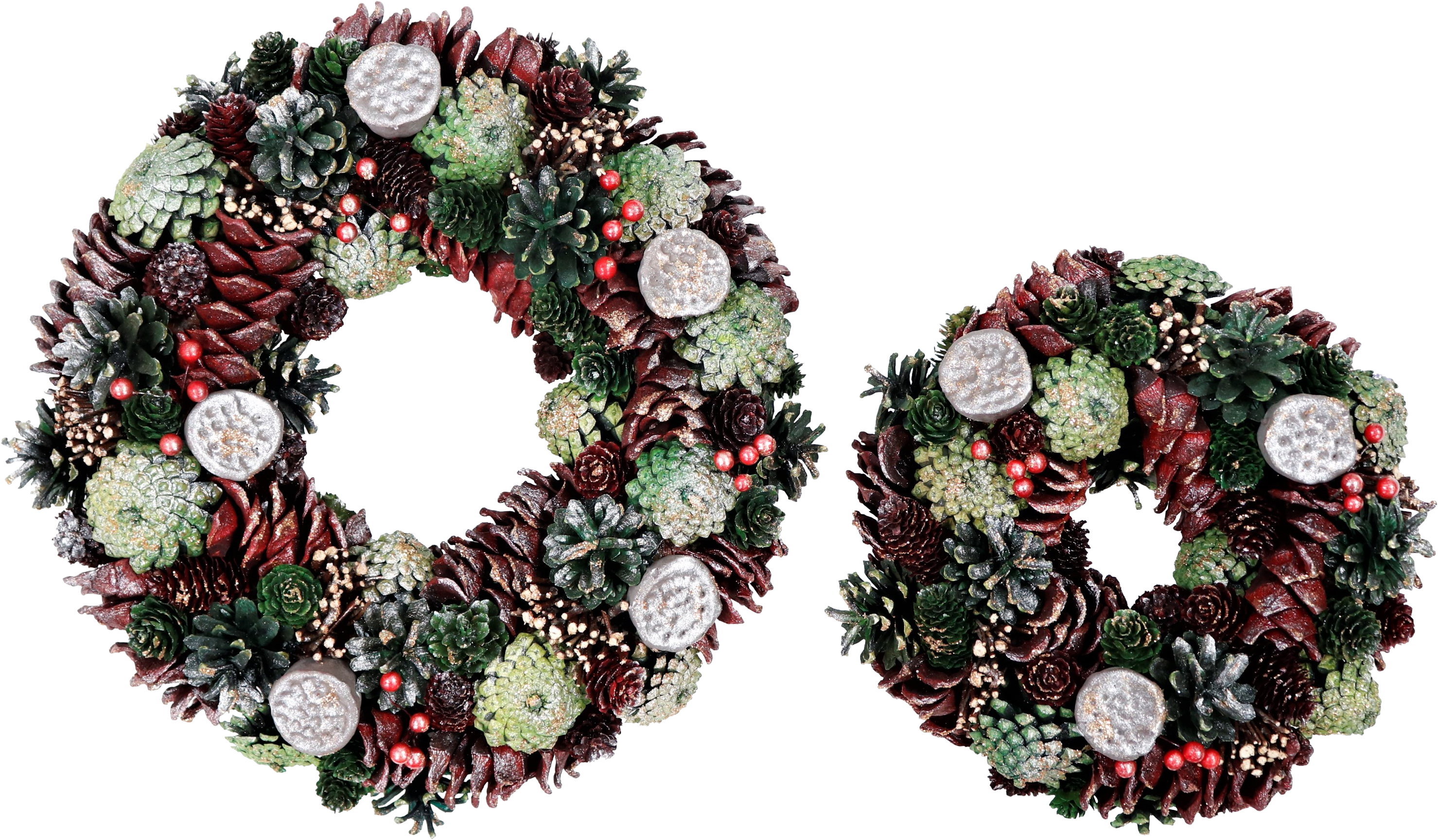 6683 WREATH SILVRETTA  S/2