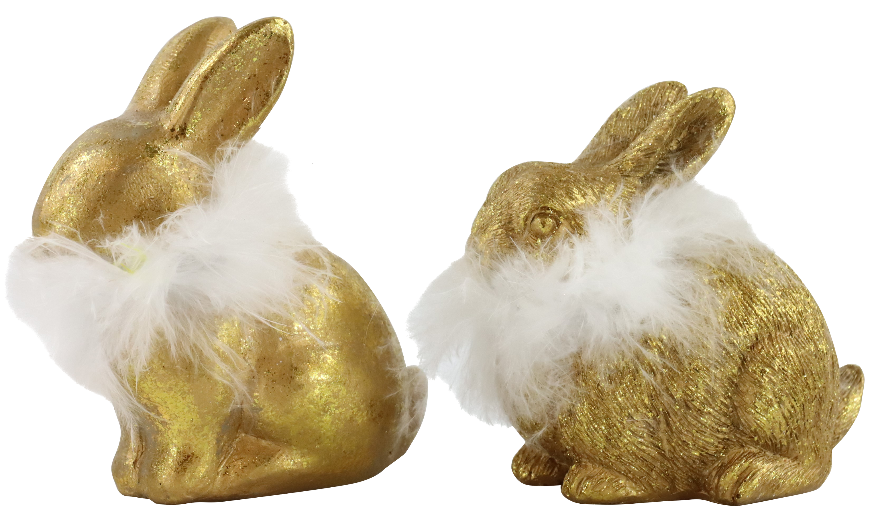 6774 RABBITS GOLDEN EASTER  S/2