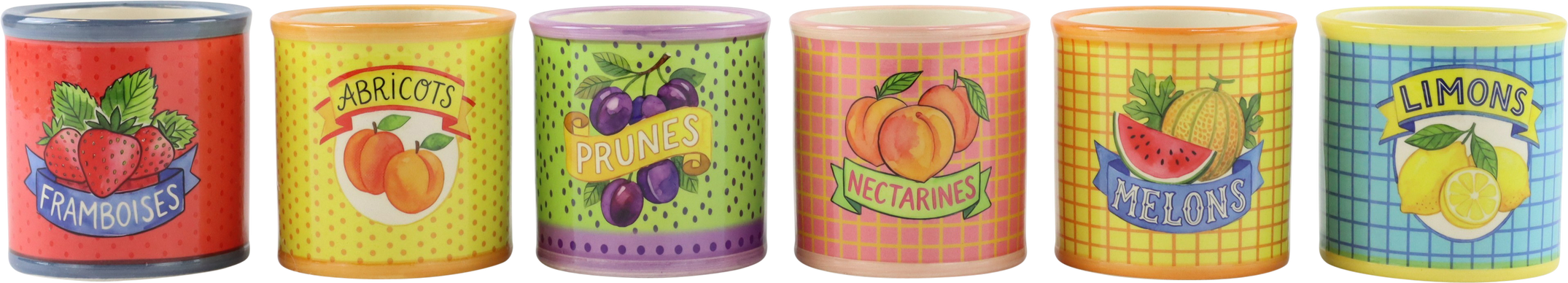 6912 ÜBERTÖPFE TUTTI FRUTTI  S/6