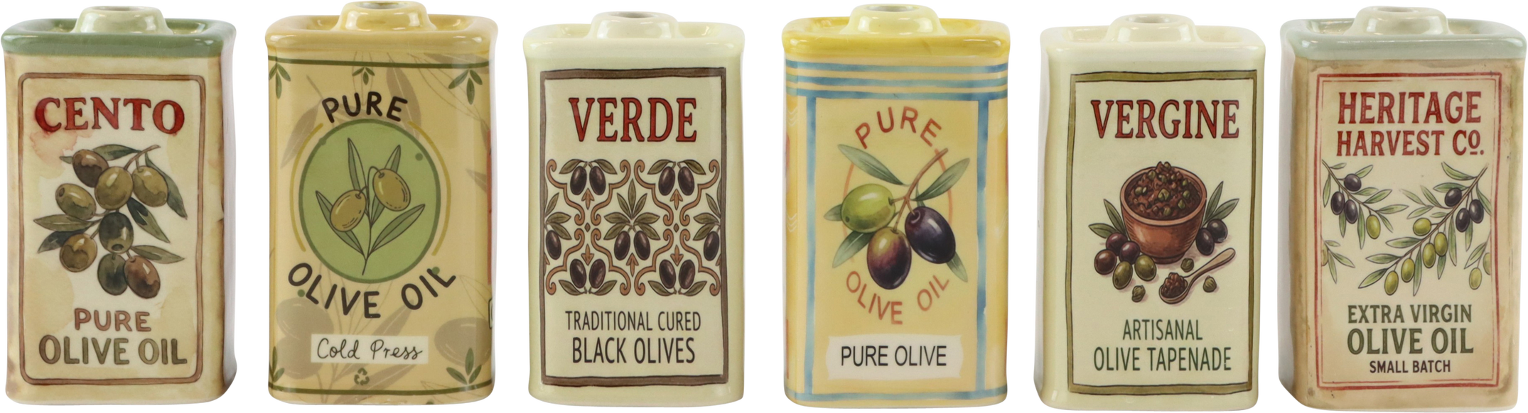 6928 VASEN OLIVE GARDEN  S/6