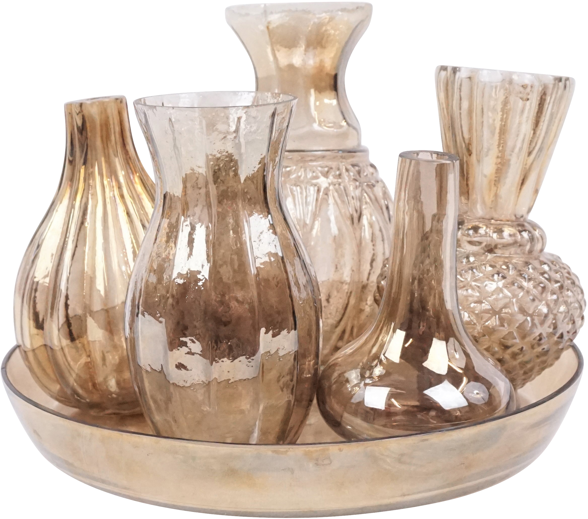 7067 VASES ENSEMBLE POESIE  S/6