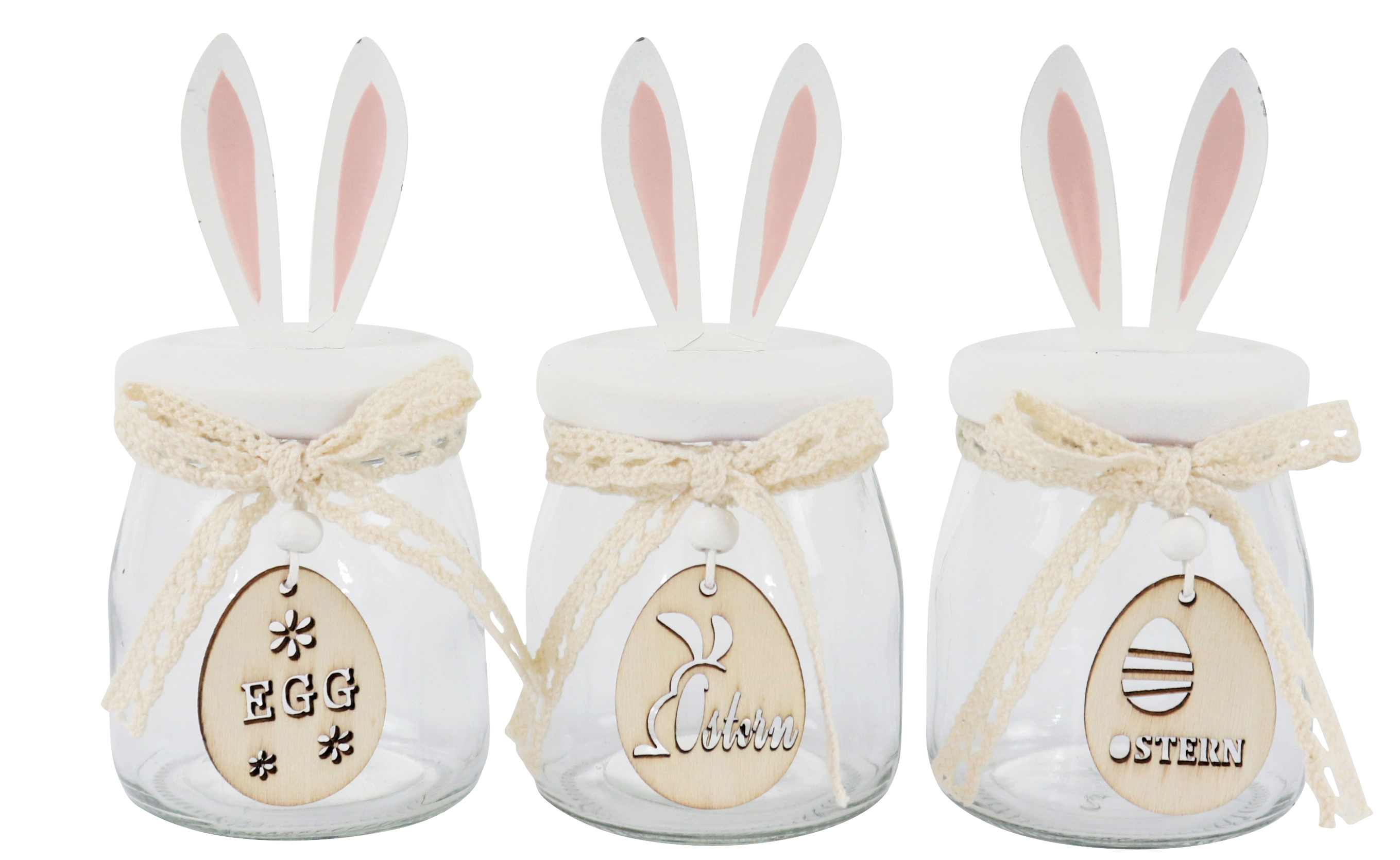 7208 BOÎTES EN VERRE  BUNNY  3P