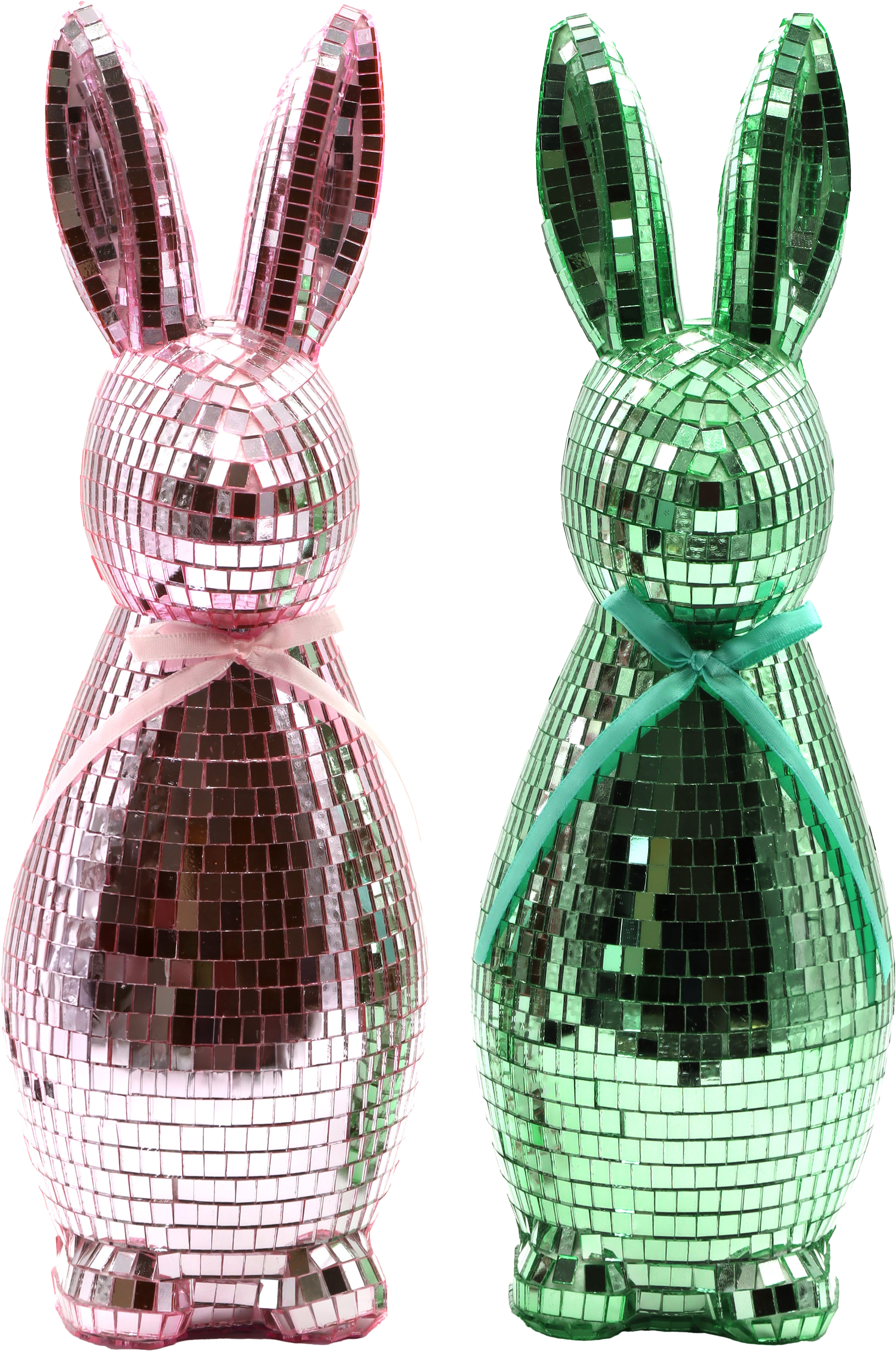 7224 RABBITS EASTER GLAM  S/2