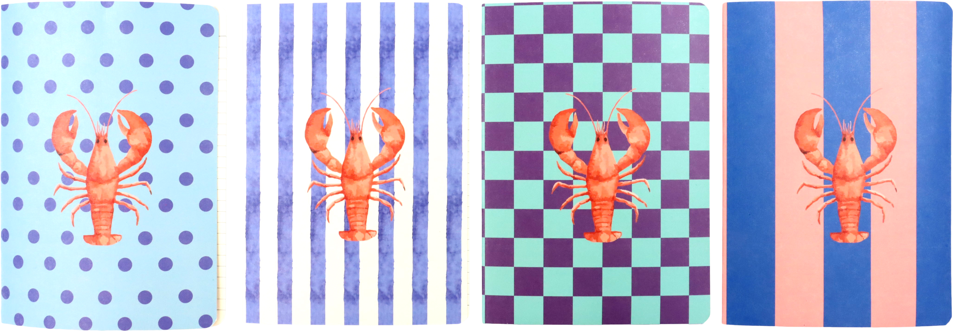 7243 NOTIZHEFTE LOBSTER LETTERS  S/4