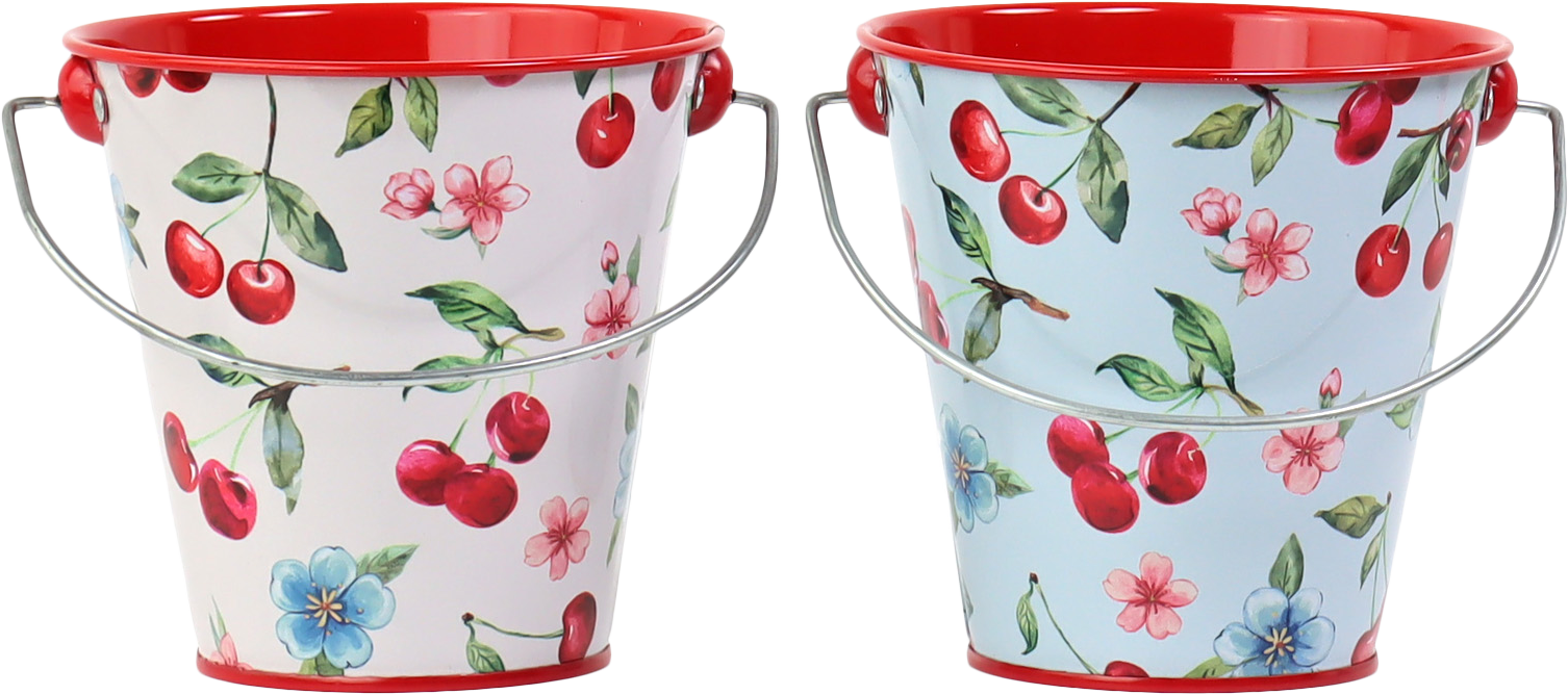 7344 BUCKET CHERRY BLOOM  S/2