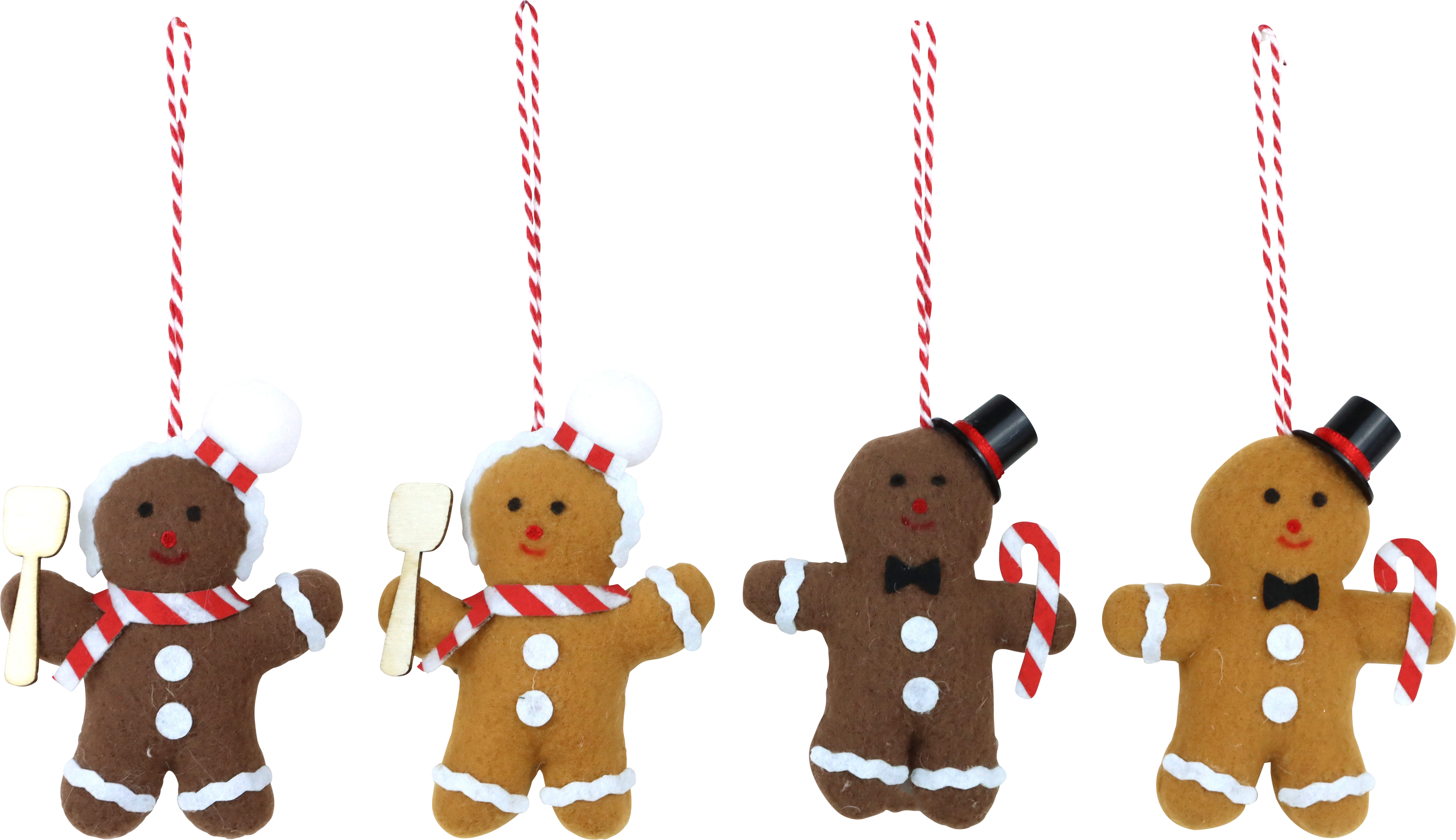 7469 DECORATIVE HANGERS GINGER MEN  S/4