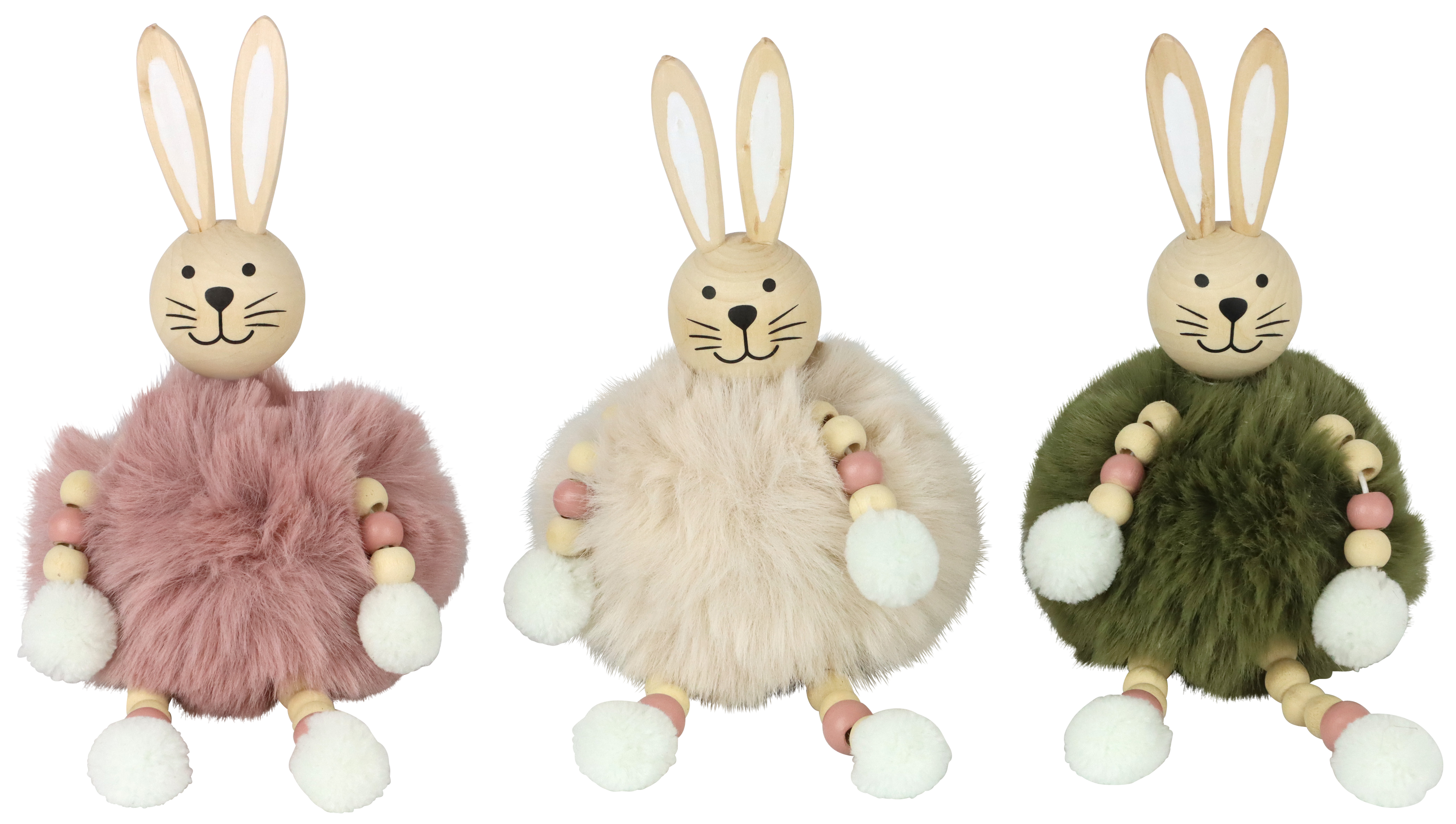 7575 RABBIT FLUFFY  S/3