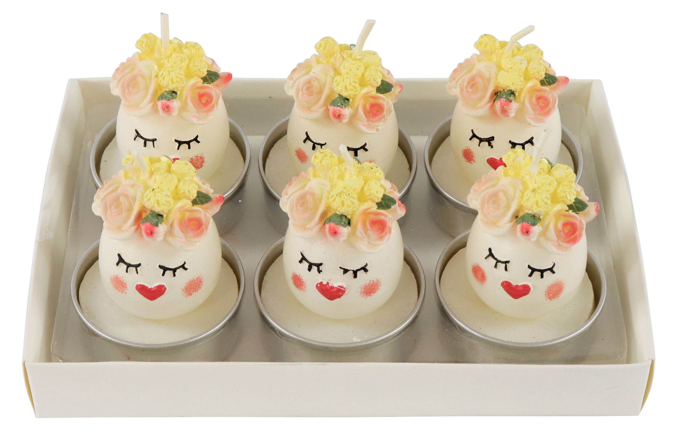 7578 TEALIGHTS MISSY EGG  S/6
