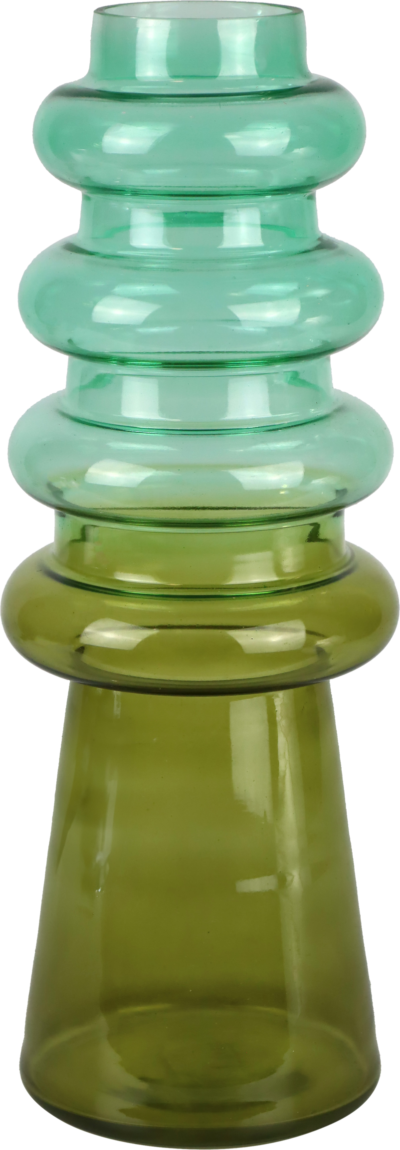 7599 VASE EN VERRE GREEN HARMONY