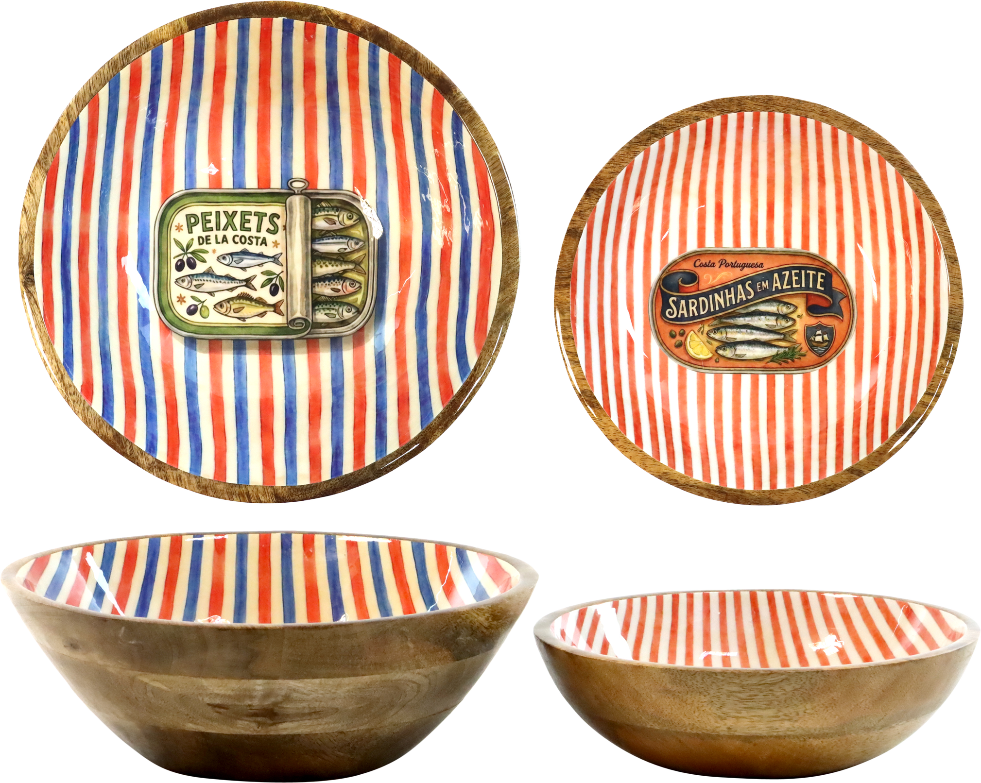 7627 SCHALEN FISH PARADE  S/2