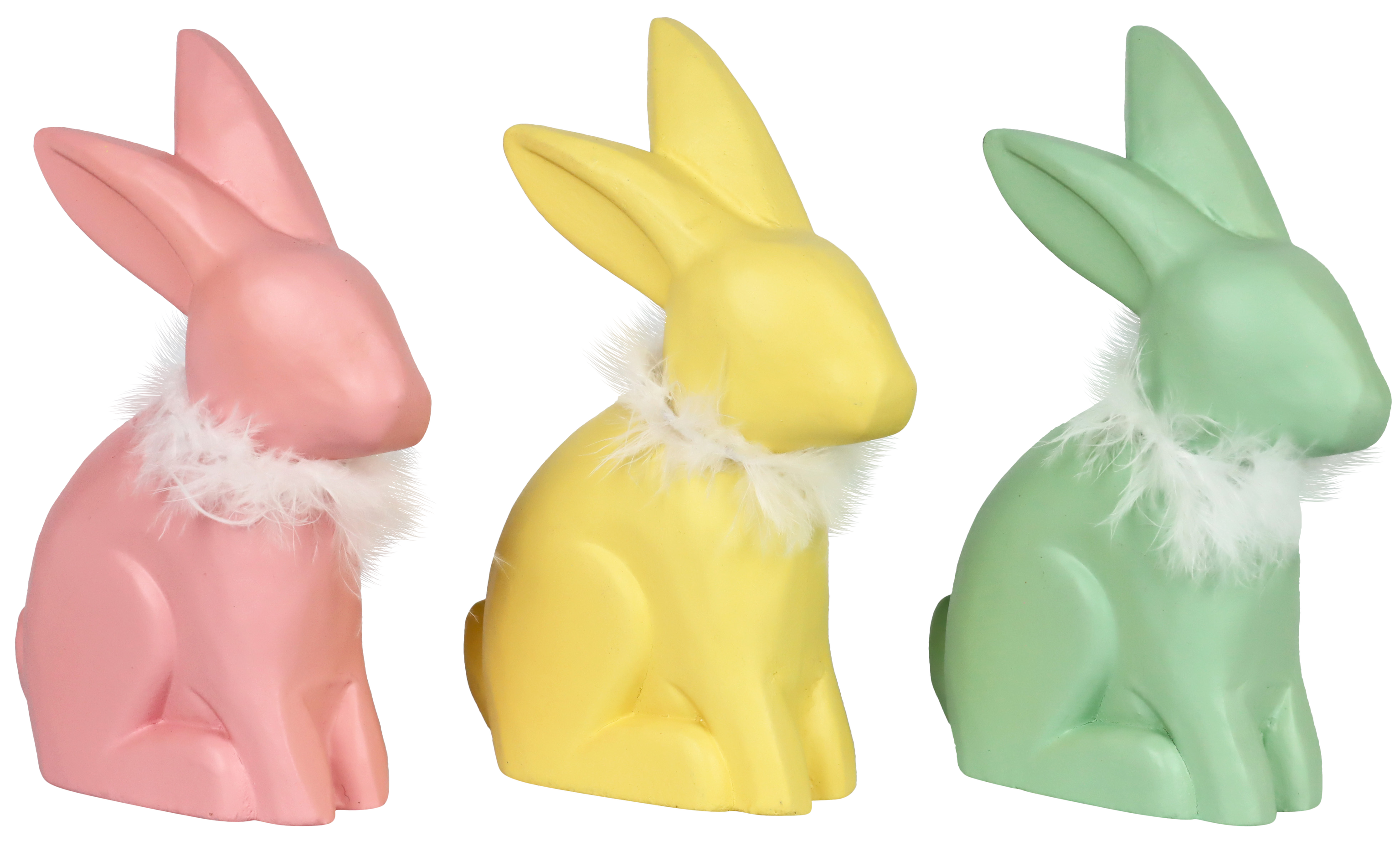 7680 RABBIT TRIO PRETTY PASTEL  S/3