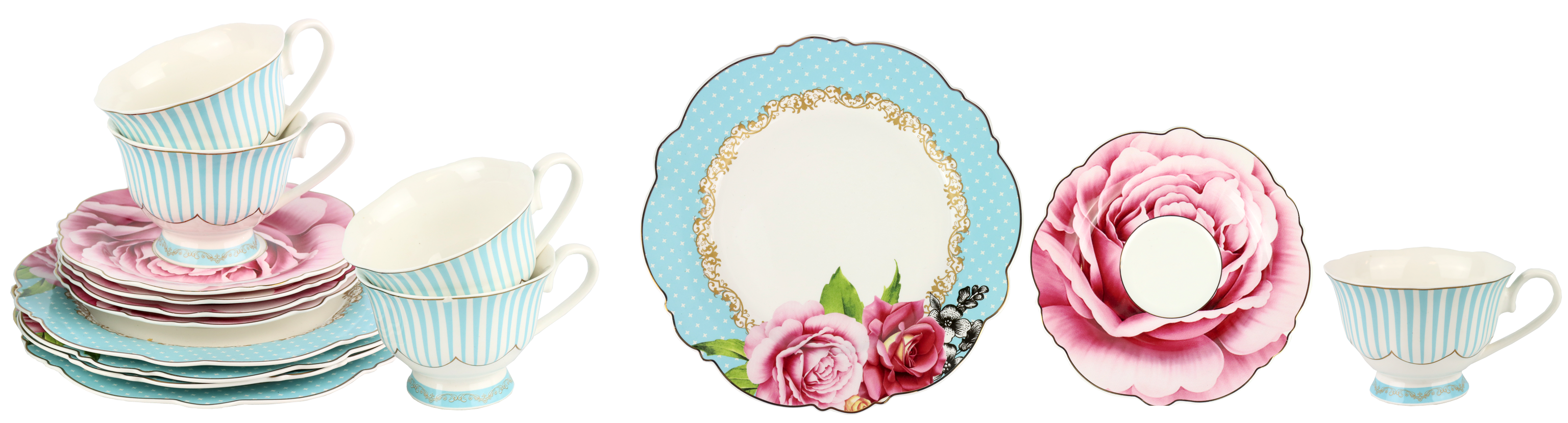 7688 KAFFEE-SERVICE LA ROSE  S/12