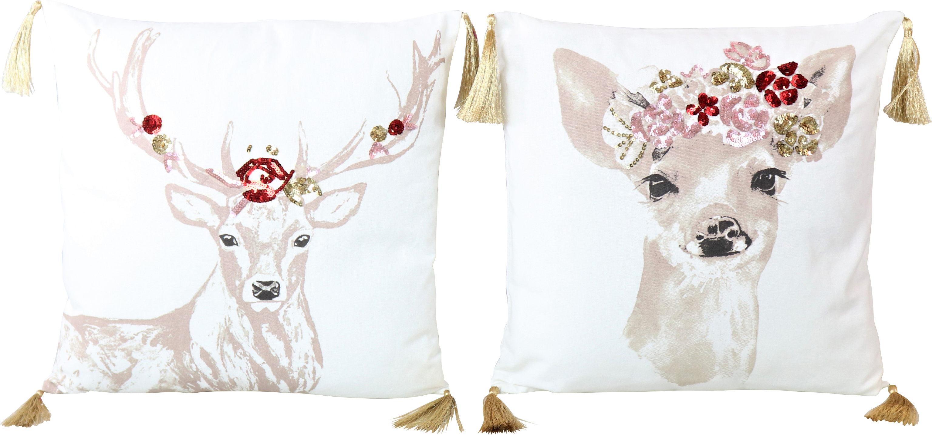7708 HOUSSES COUSSIN  DEERS 45X45 2P