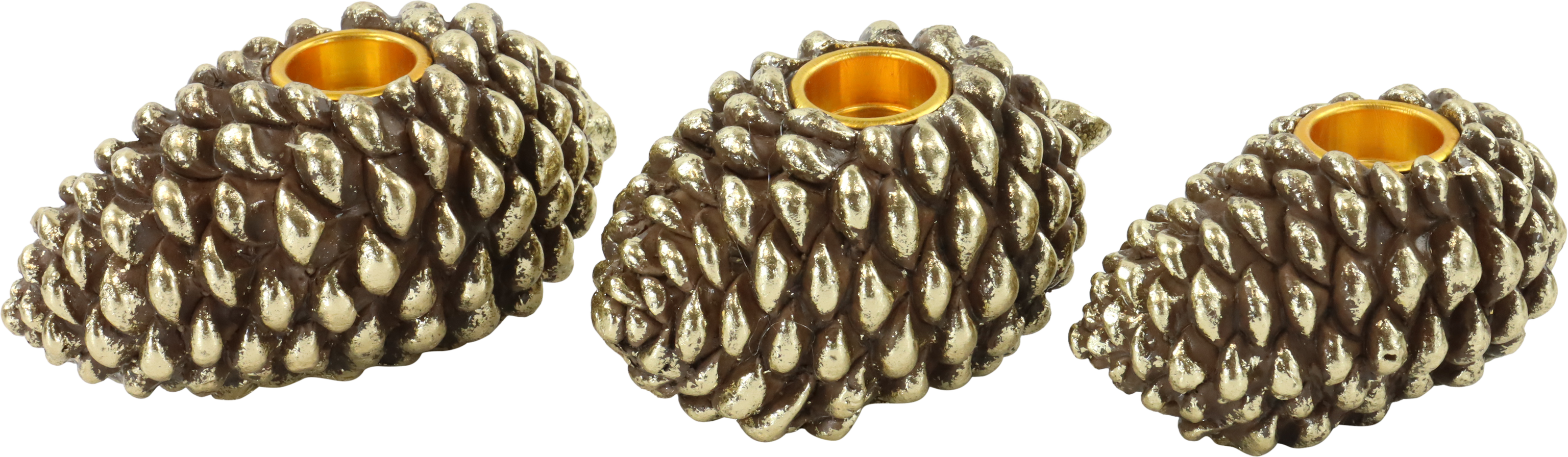 8050 CANDELABRO COZY CONES  S/3