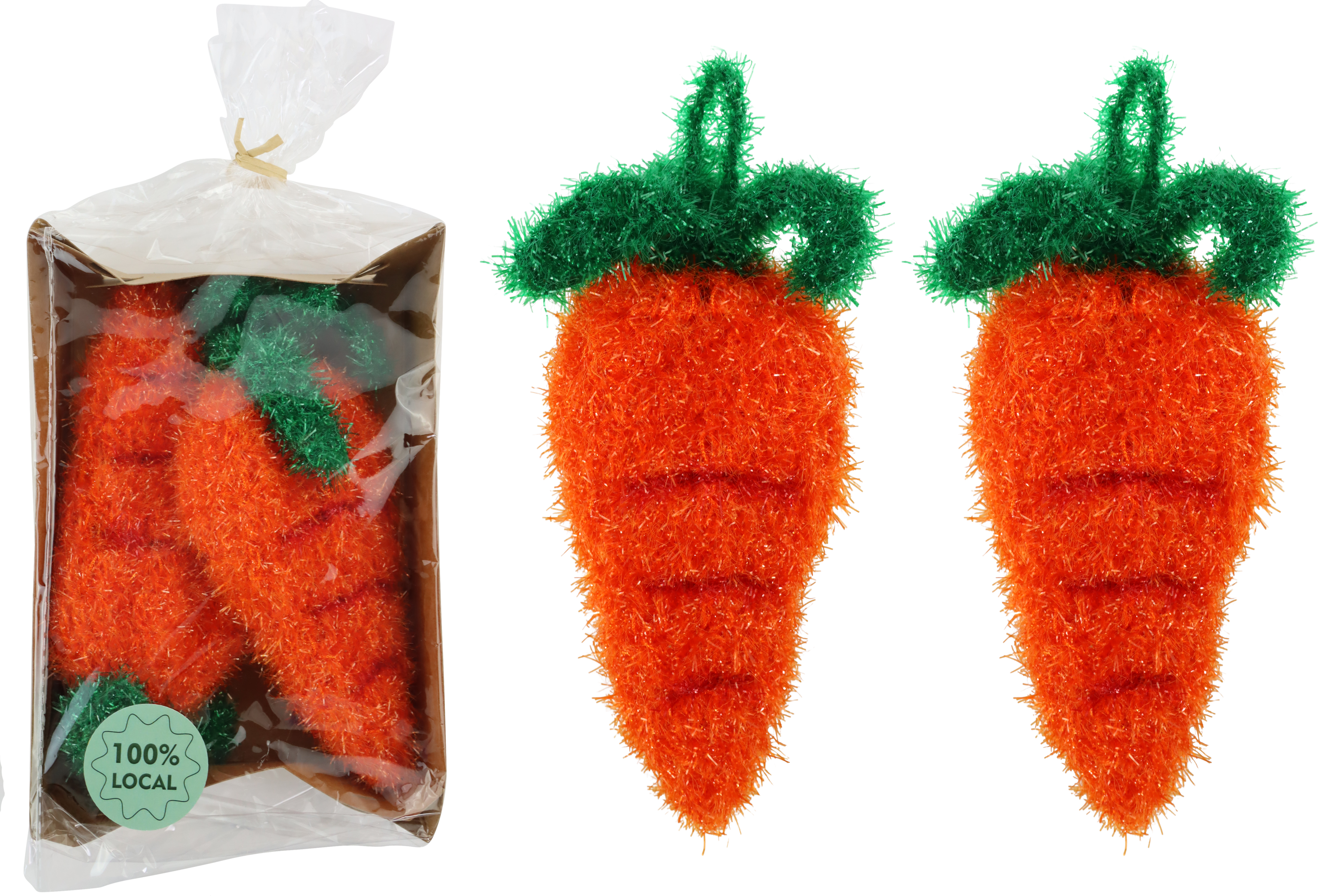 8074 SPONGE-SET CARROT  S/2