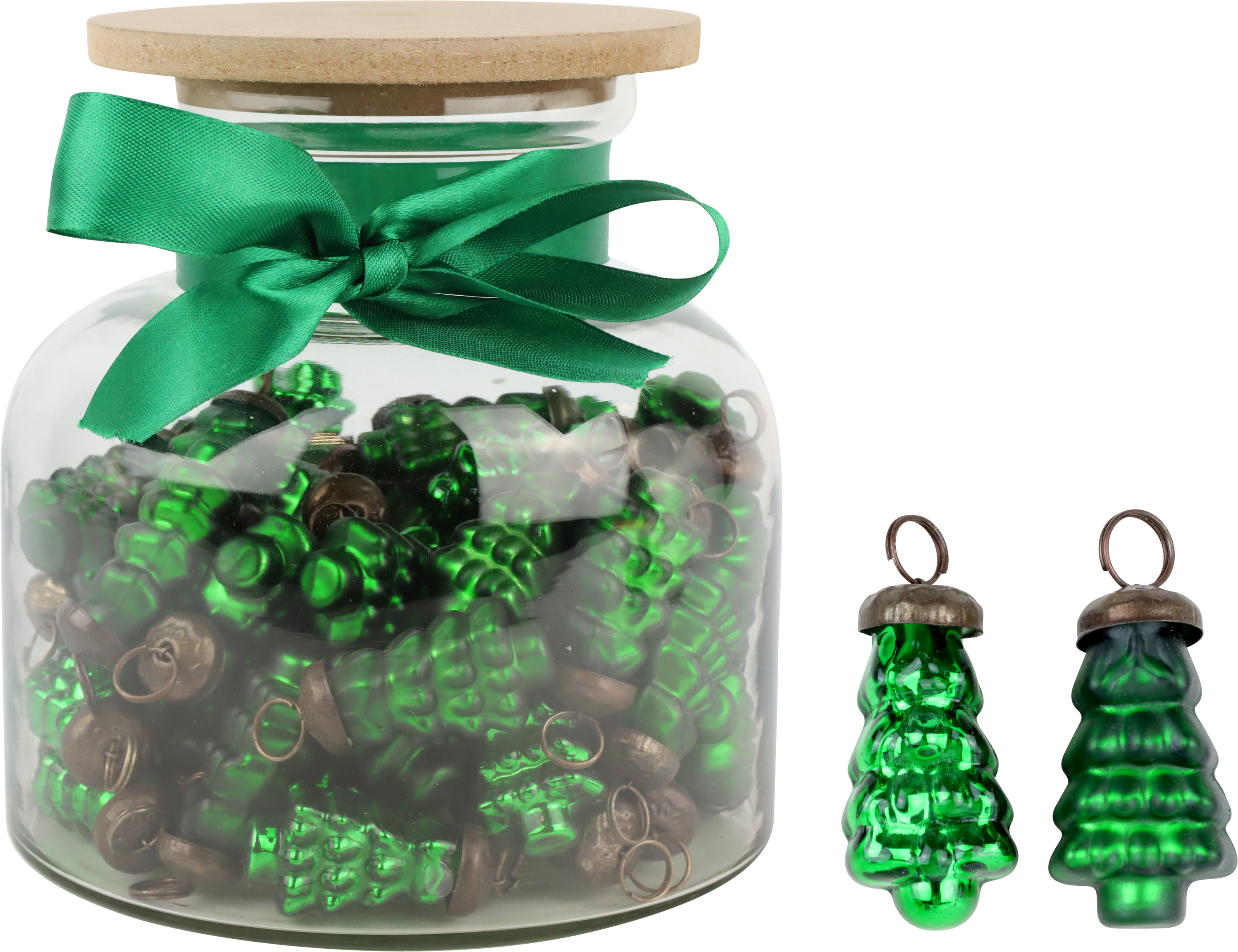 8500 DÉCO SAPIN EN VERRE « VERT » 61P