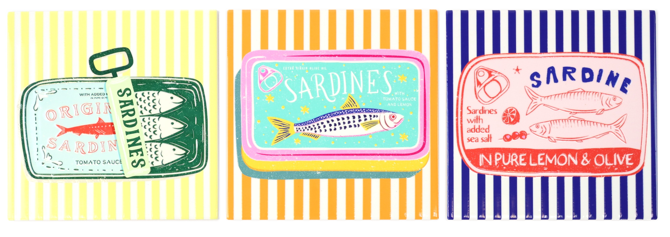 8509 SERVING BOARD SARDINE PARADE  S/3