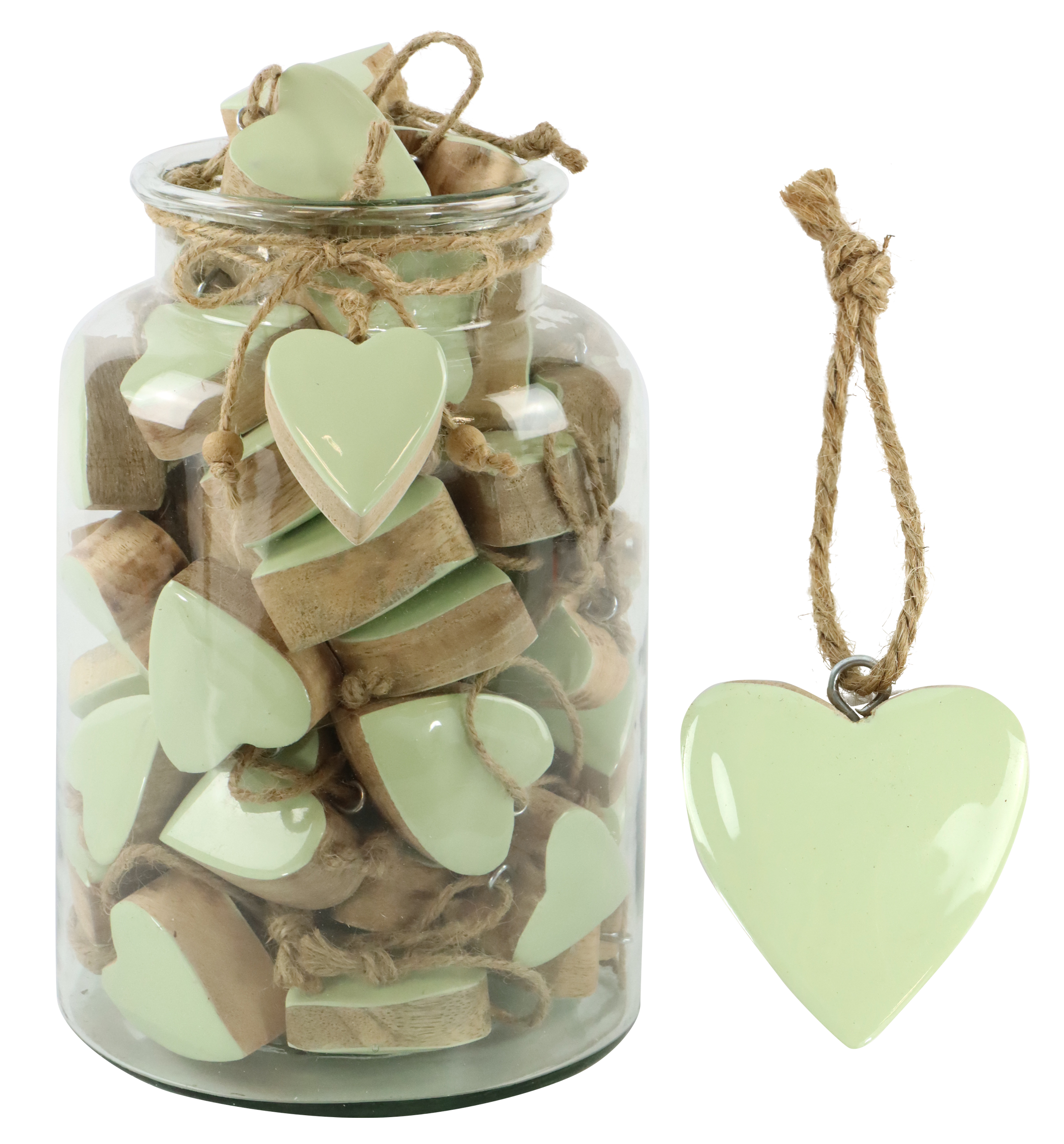 8865 VERRE PENDENTIF COEUR MINT  61P