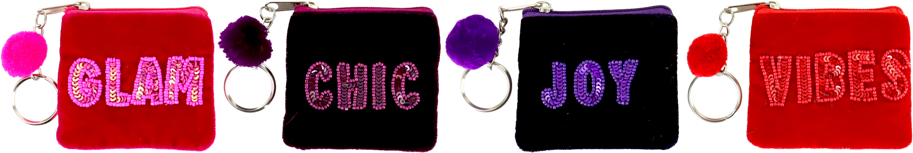 9050 BAGS POETIC POUCHES  S/4