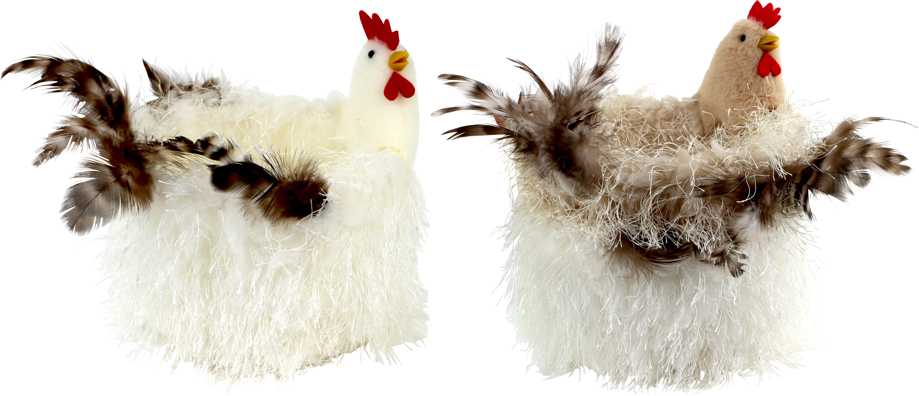 9464 CHICKENBASKET COTTAGE CHICKEN  S/2