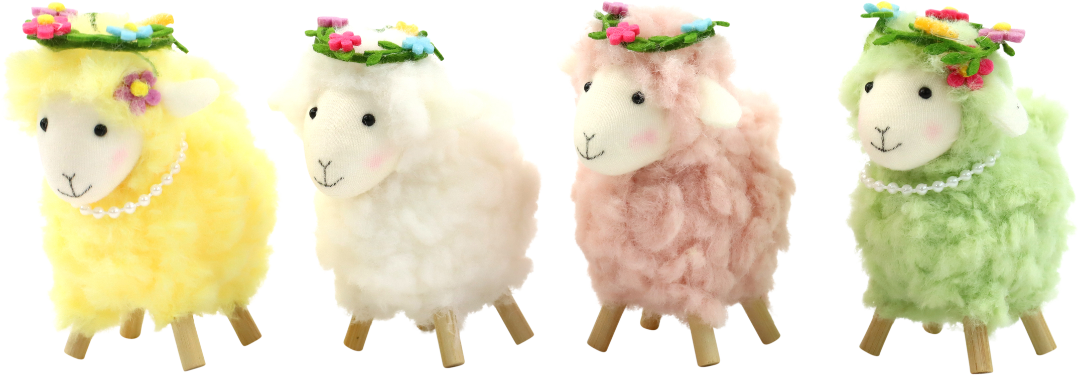 9472 BLUMENSCHAFE WOOLLY BLOOM  S/4