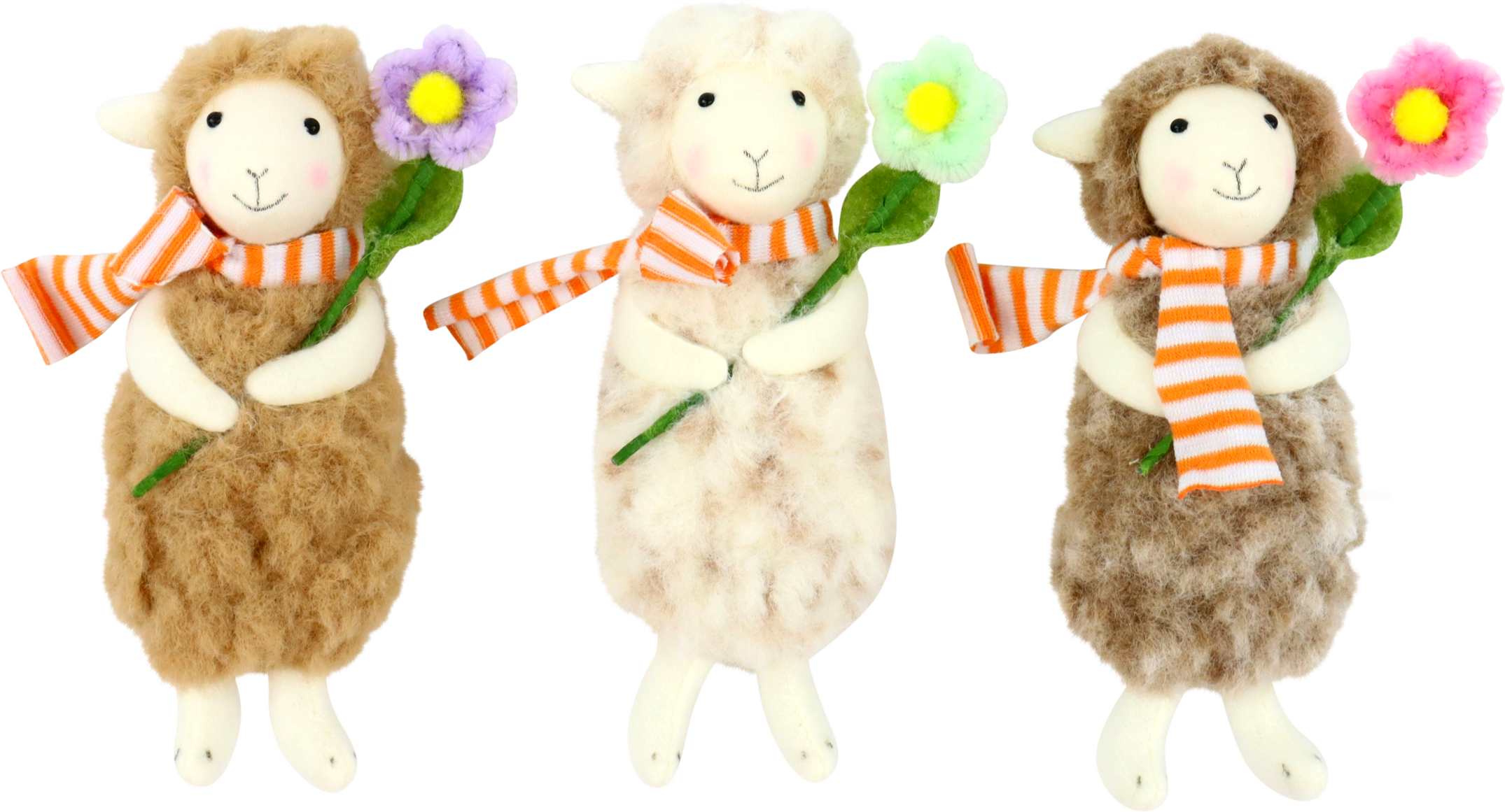 9473 SCHAFE WOOLLY BLOOM  S/3