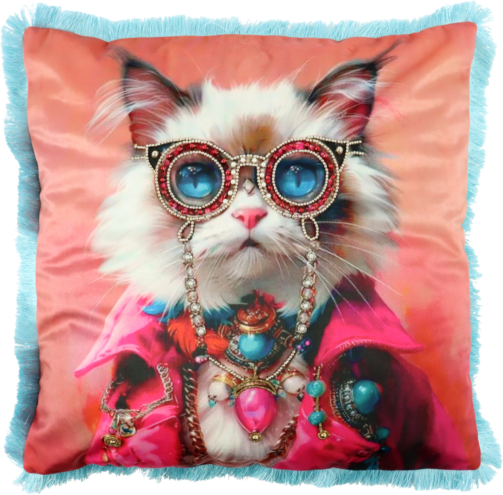 9591 KISSENHÜLLE CRAZY CAT 45X45