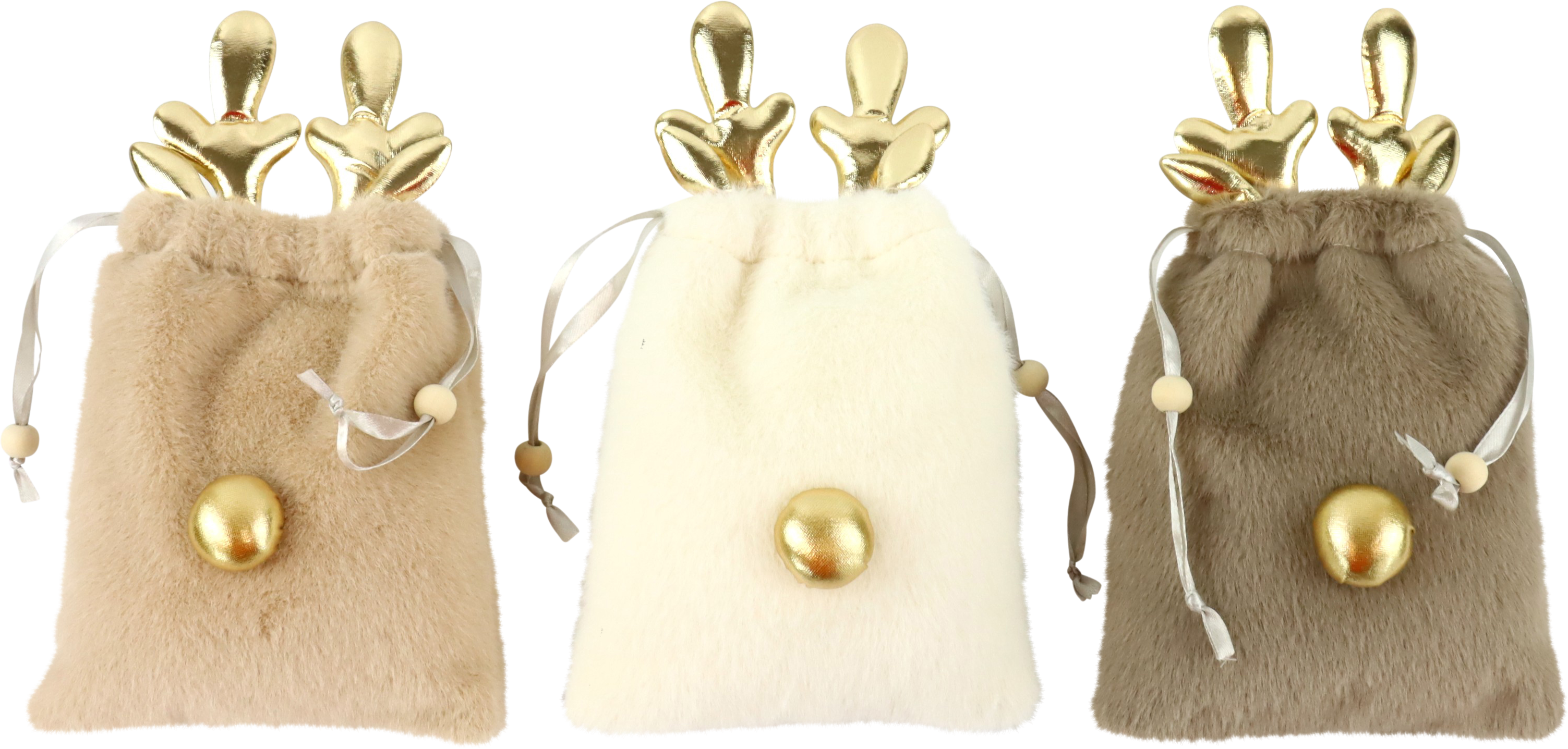 9683 BEUTEL FUNNY MOOSE  S/3