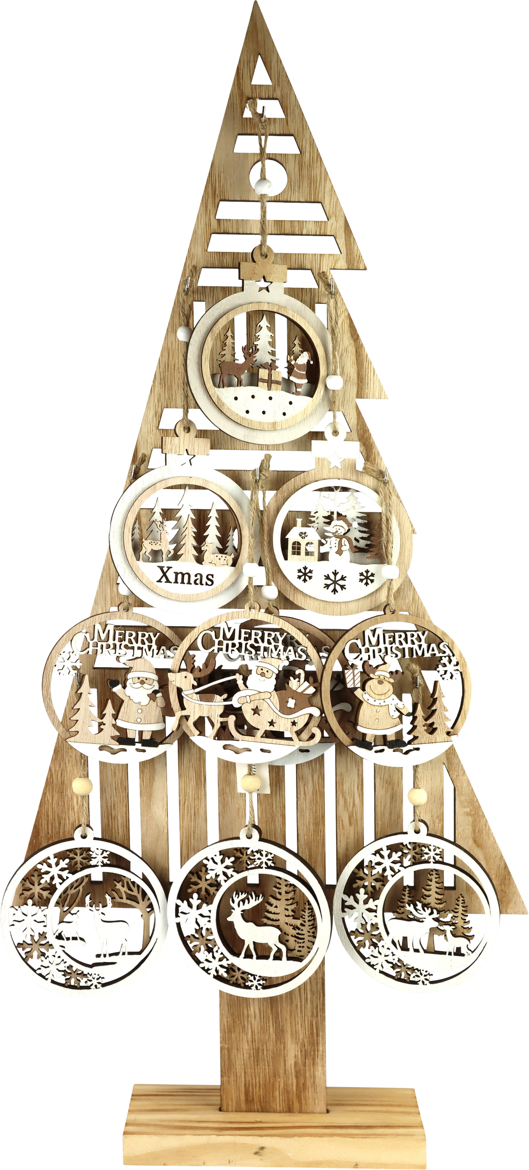 9827 TREE WITH ORNAMENTS WOODLAND  S/28