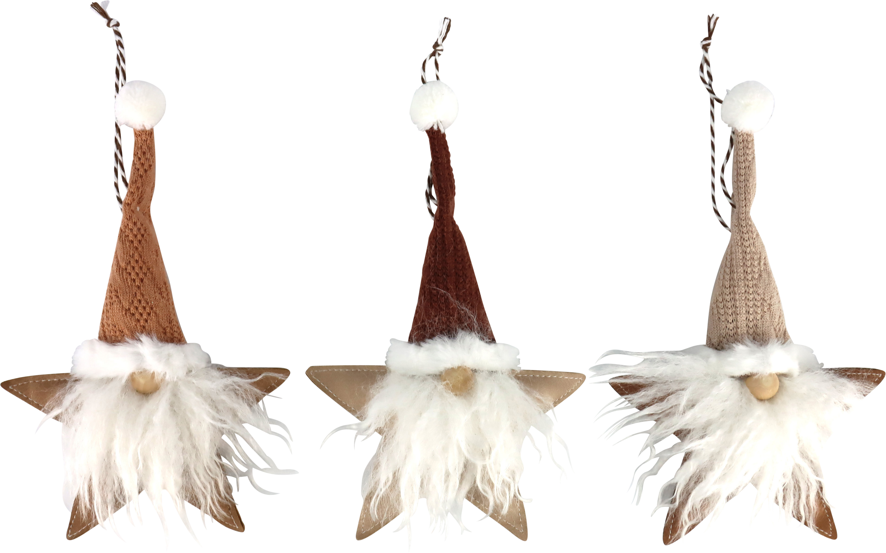 9830 SANTA HANGERS NORDIC NOEL  S/3