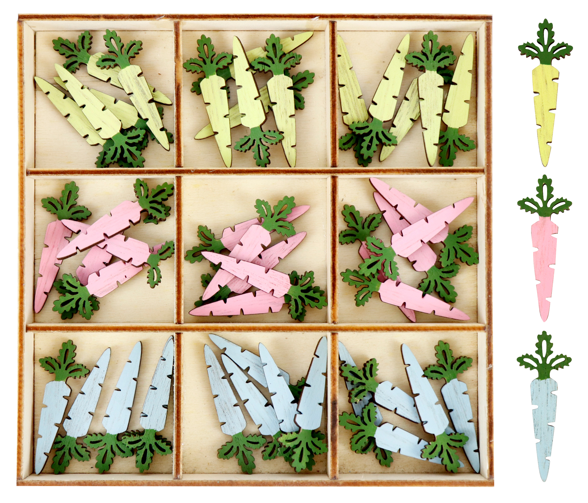 9953 WOODENBOX MÖHREN  S/45